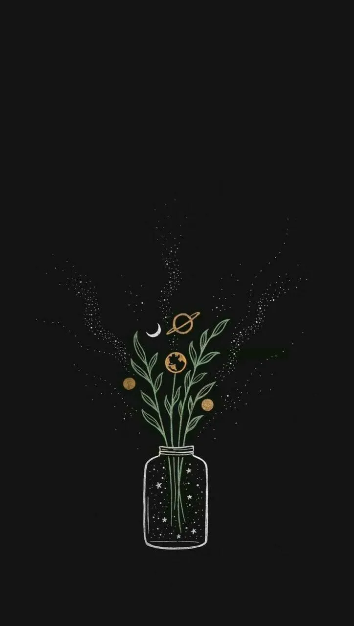 Black Aesthetic Wallpaper. Download Free Black Wallpaper. Dark boho wallpaper phone, Dark flower wallpaper background, Simple witchy wallpaper