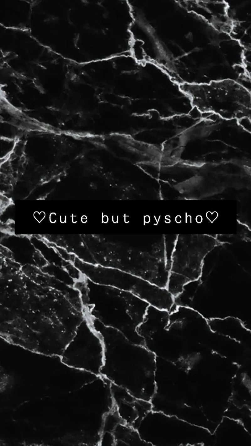 Marble, black, cute, pyscho, white, HD phone wallpaper