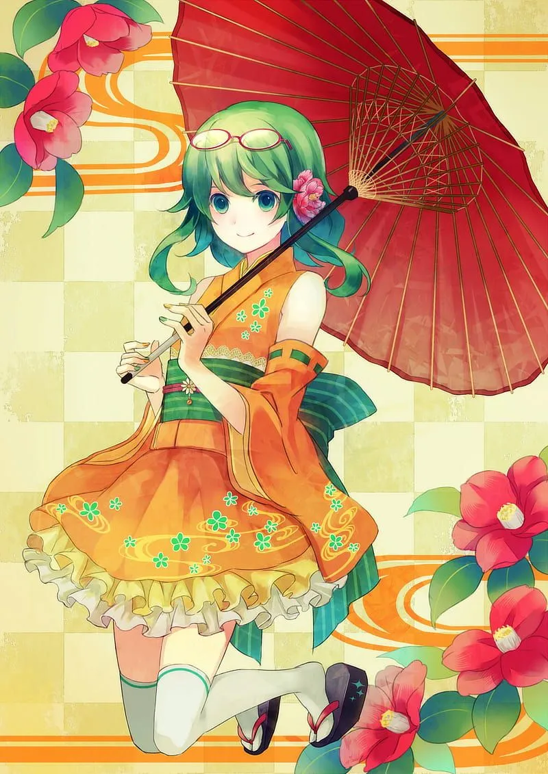 Gumi, anime, music, vocaloid, HD phone wallpaper