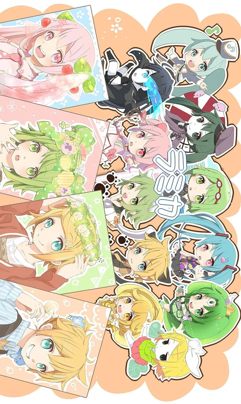 Vocaloid, black rock shooter, gumi, len, miku, rin, HD phone wallpaper