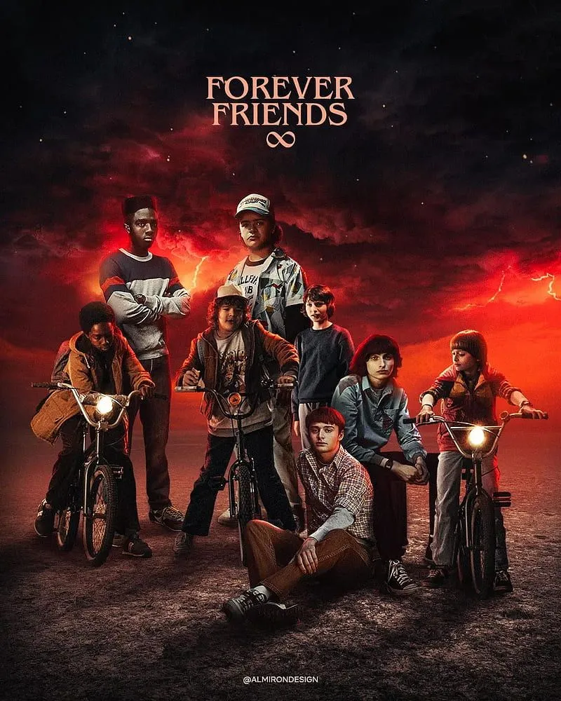 Stranger Things 4 Friends. #StrangerThings, Stranger Things Bike, HD phone wallpaper