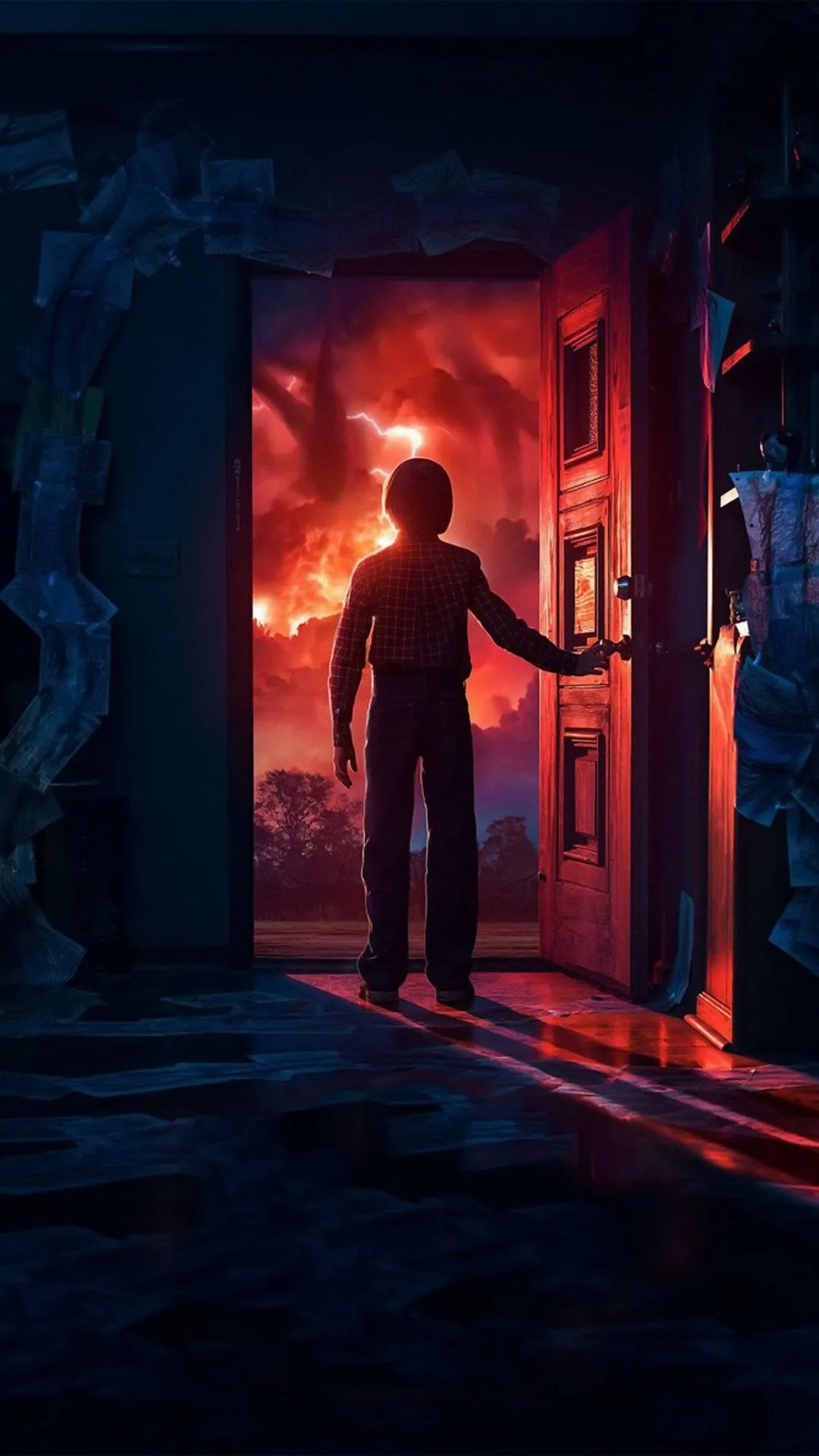 Wallpaper Stranger Things Door, Stranger Things, Will Byers, Eleven, Noah Schnapp, Background Free Image