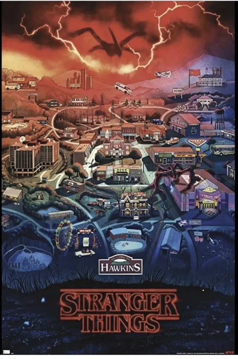 STRANGER THINGS 4 ART POSTER New In Original Packaging