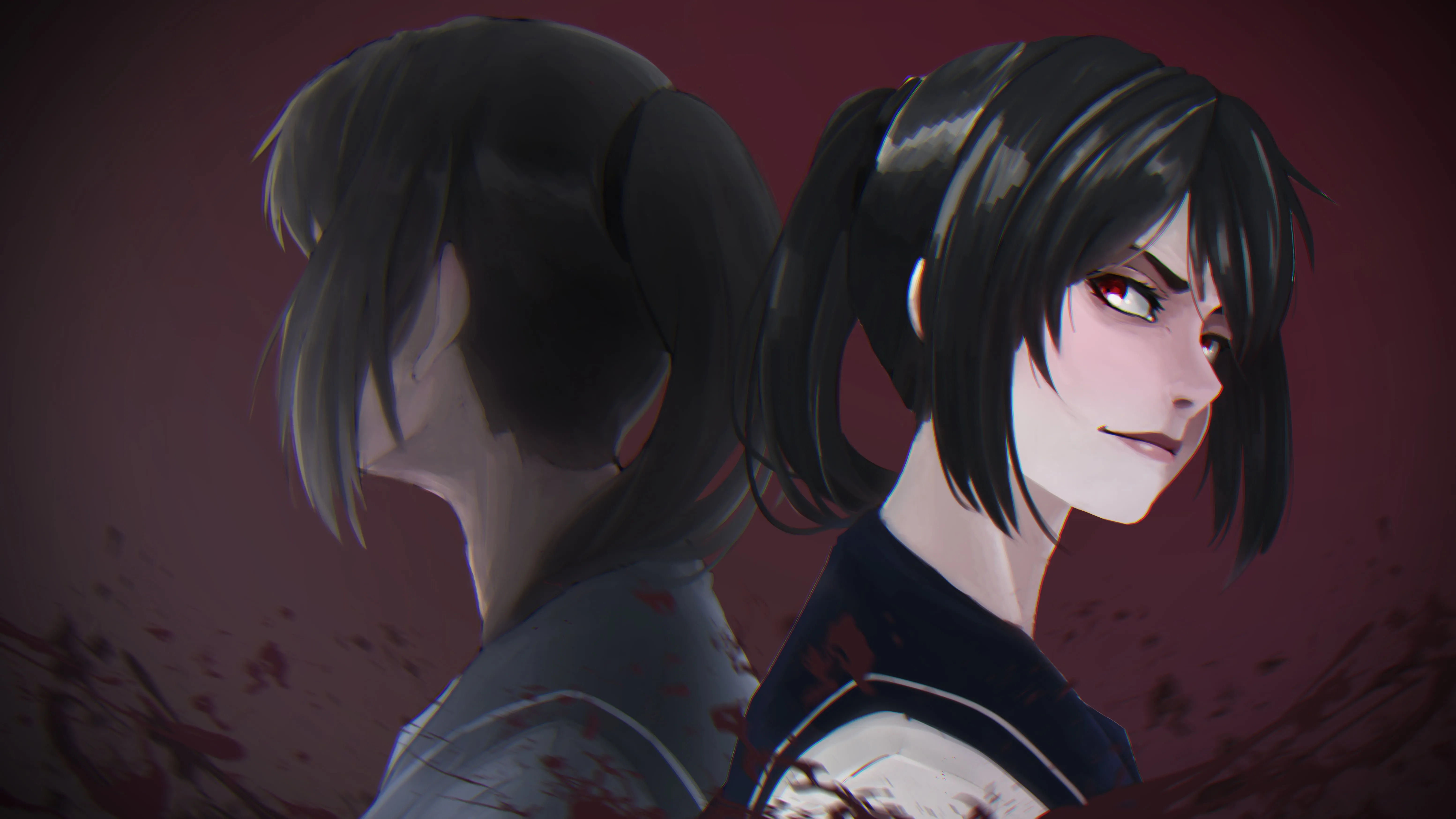 Black Haired Female Anime Character, Yandere Simulator, Yandere Chan, Original Characters, Rose HD Wallpaper