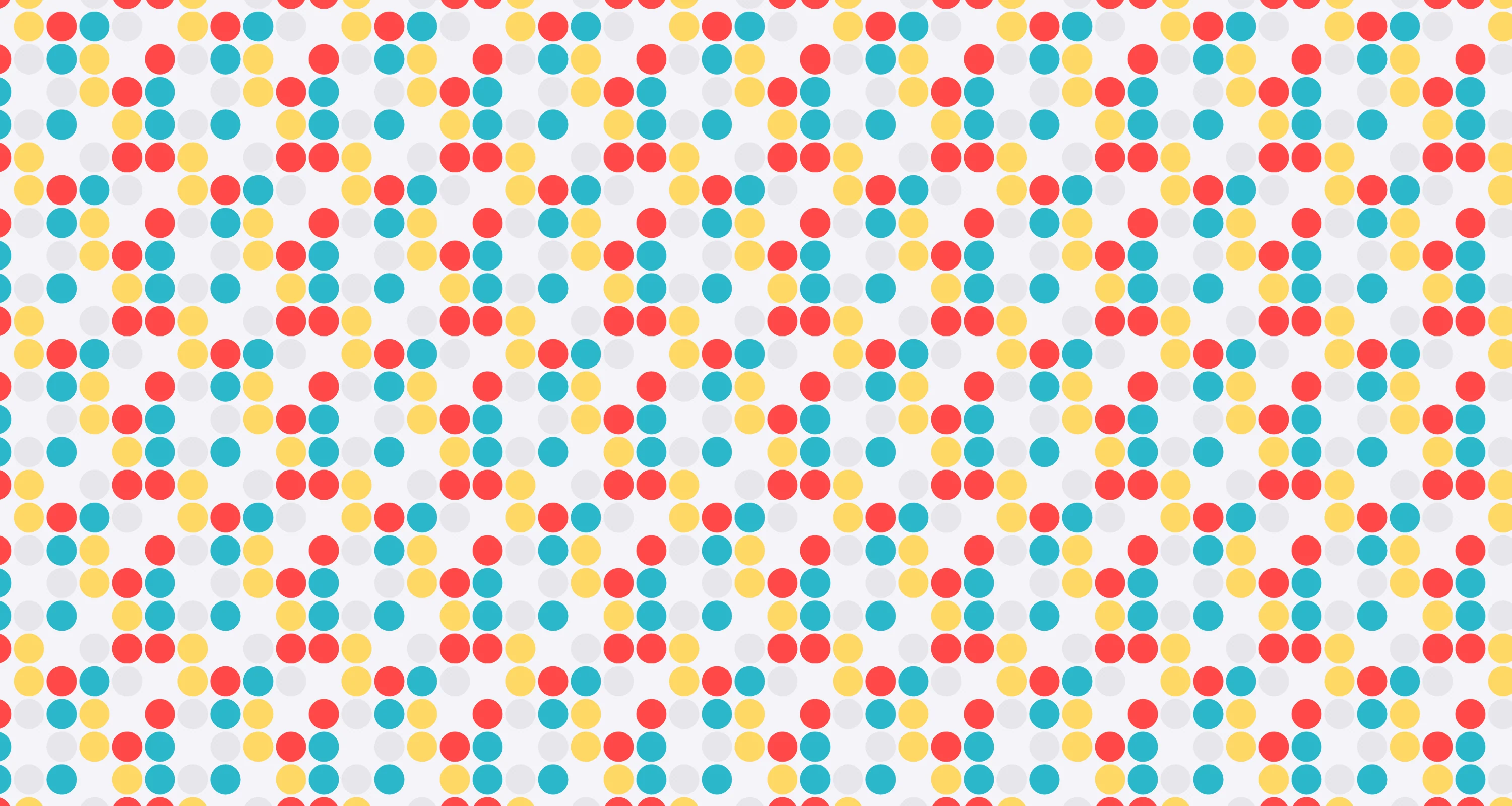 Mural Wallpaper colorful dots. Playful and vibrant pattern