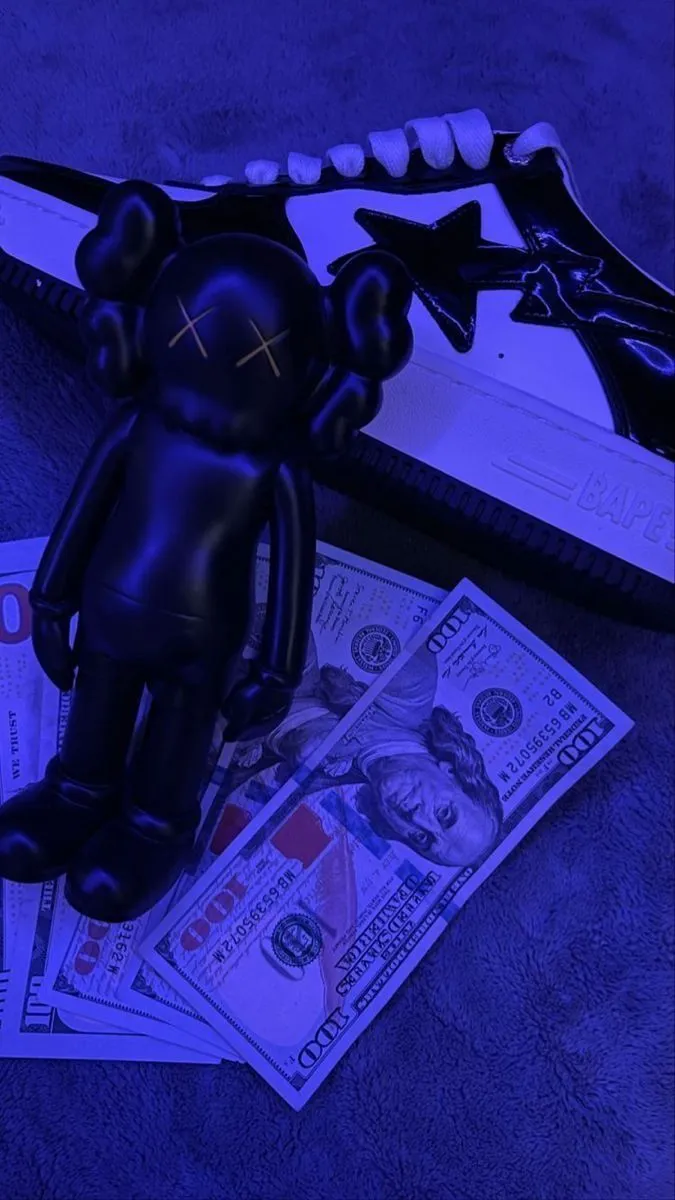 Bape and Kaws iPhone Wallpaper. Kaws wallpaper money, Black kaws aesthetic, Wallpaper ideas