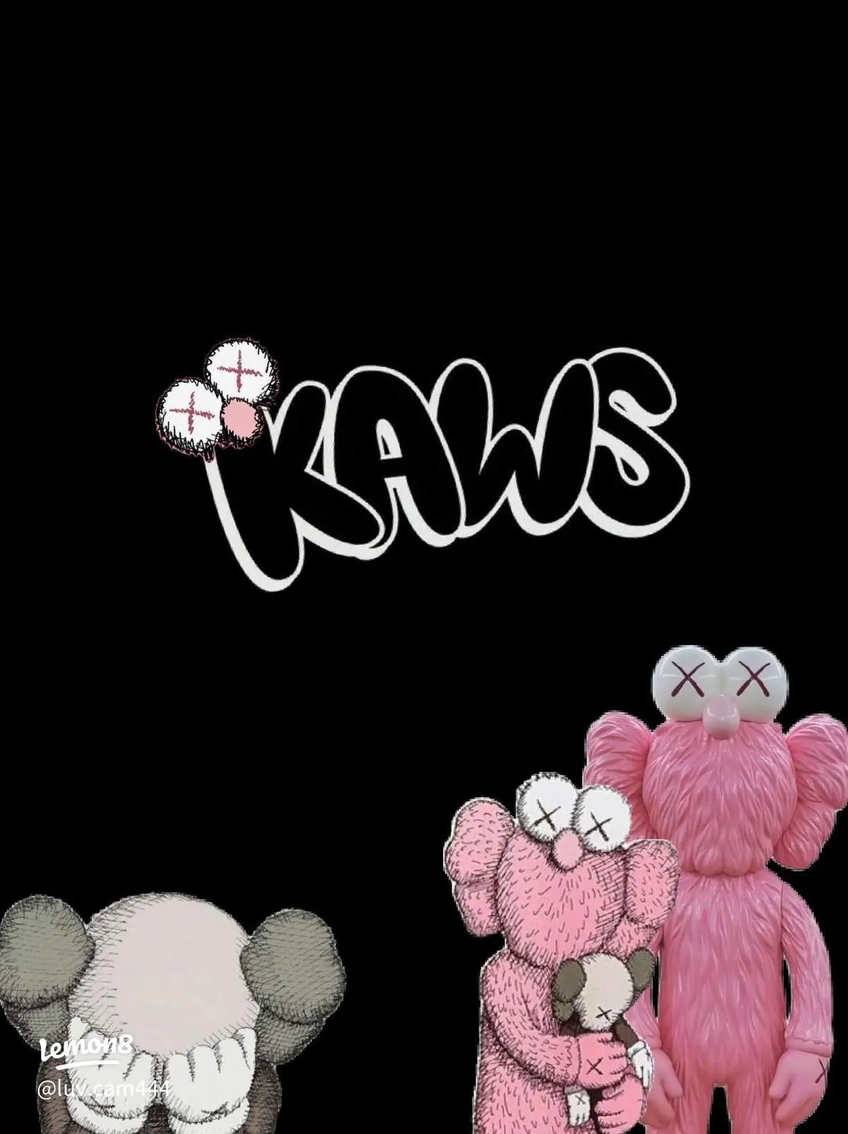 My Fave Aesthetic iPhone Wallpaper: KAWS, Pink & Spooky Vibes for Your Lock Screen!