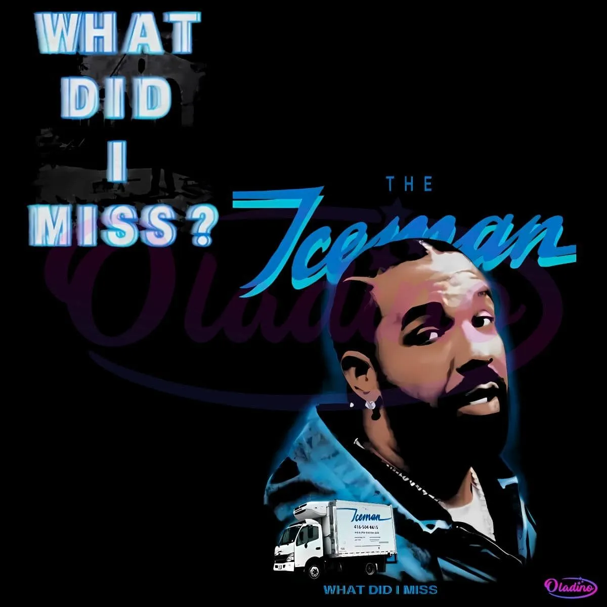 Drake The Iceman What Did I Miss Album Cover Parody Hip Hop Streetwear Png