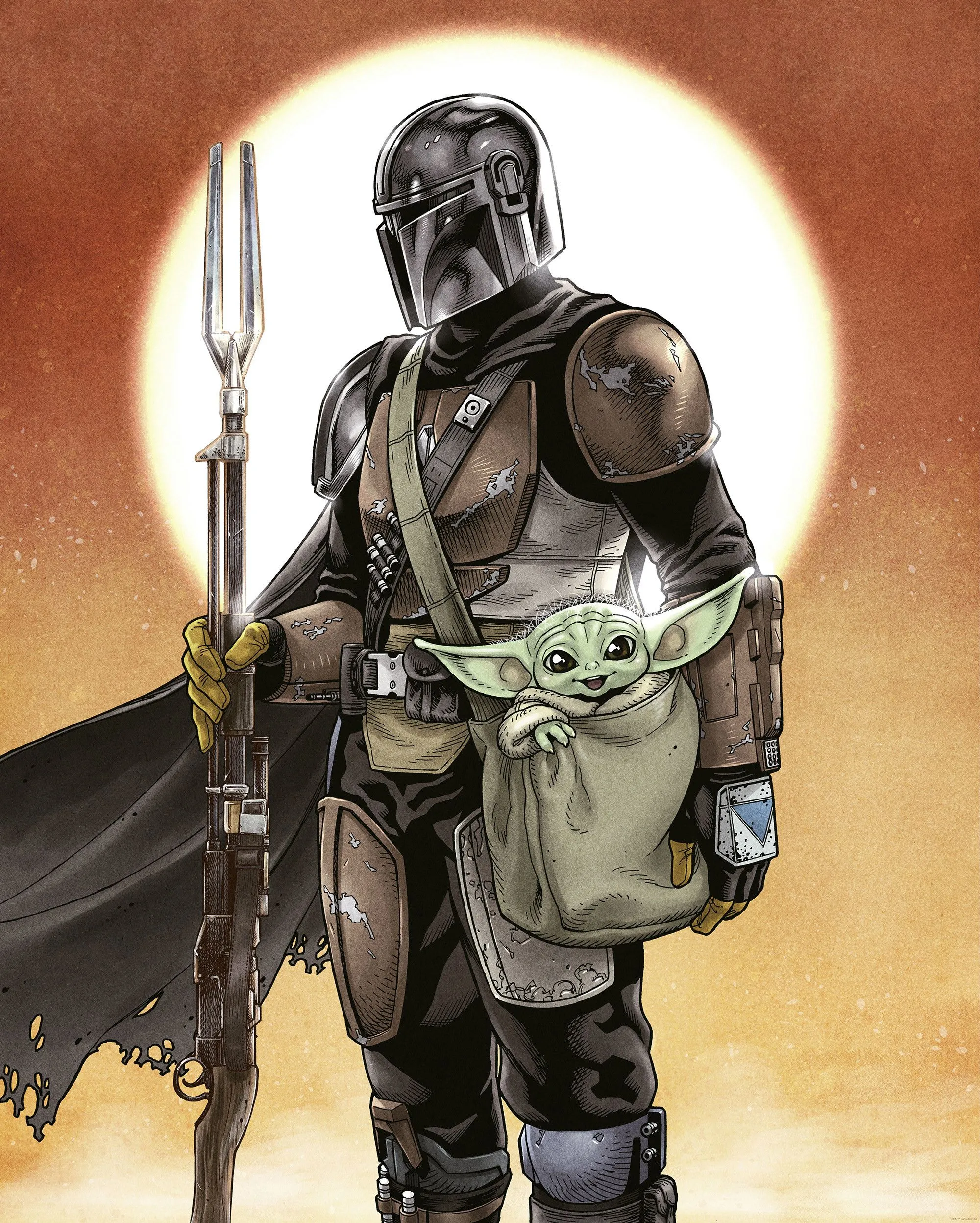 Standard Non Woven Star Wars The Mandalorian And Grogu