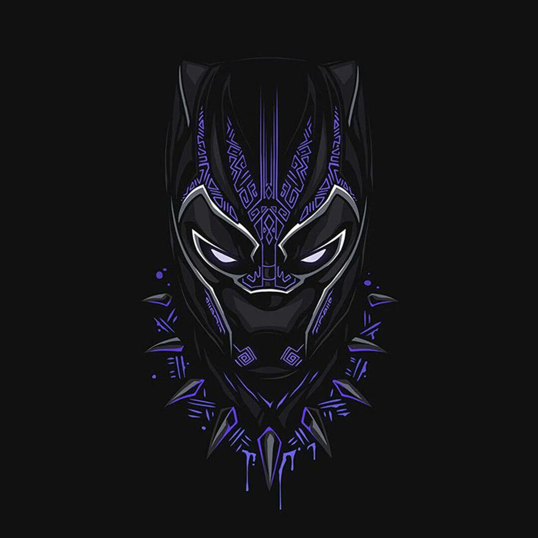 Poster Black Panther Movie Poster Marvel Superhero Wall Art Comic Book Film Print