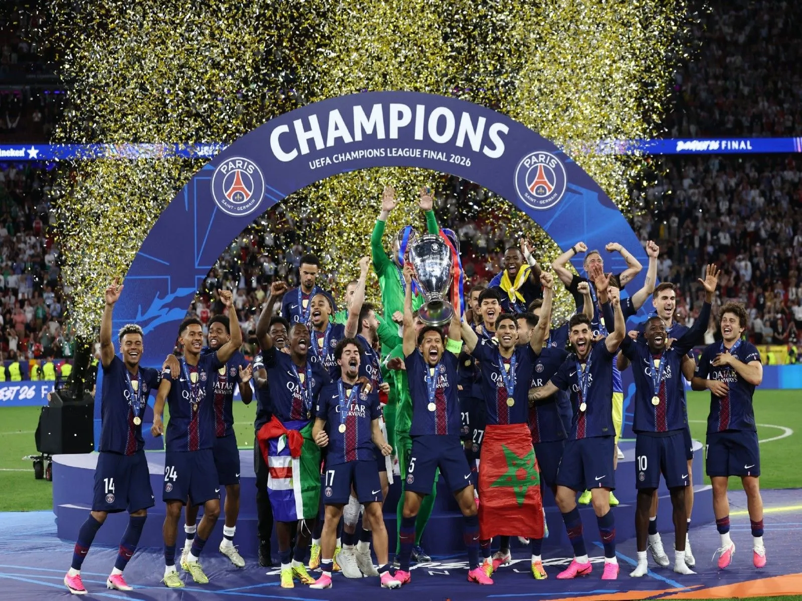 PSG retain UEFA Champions League title with penalty shootout win over Arsenal