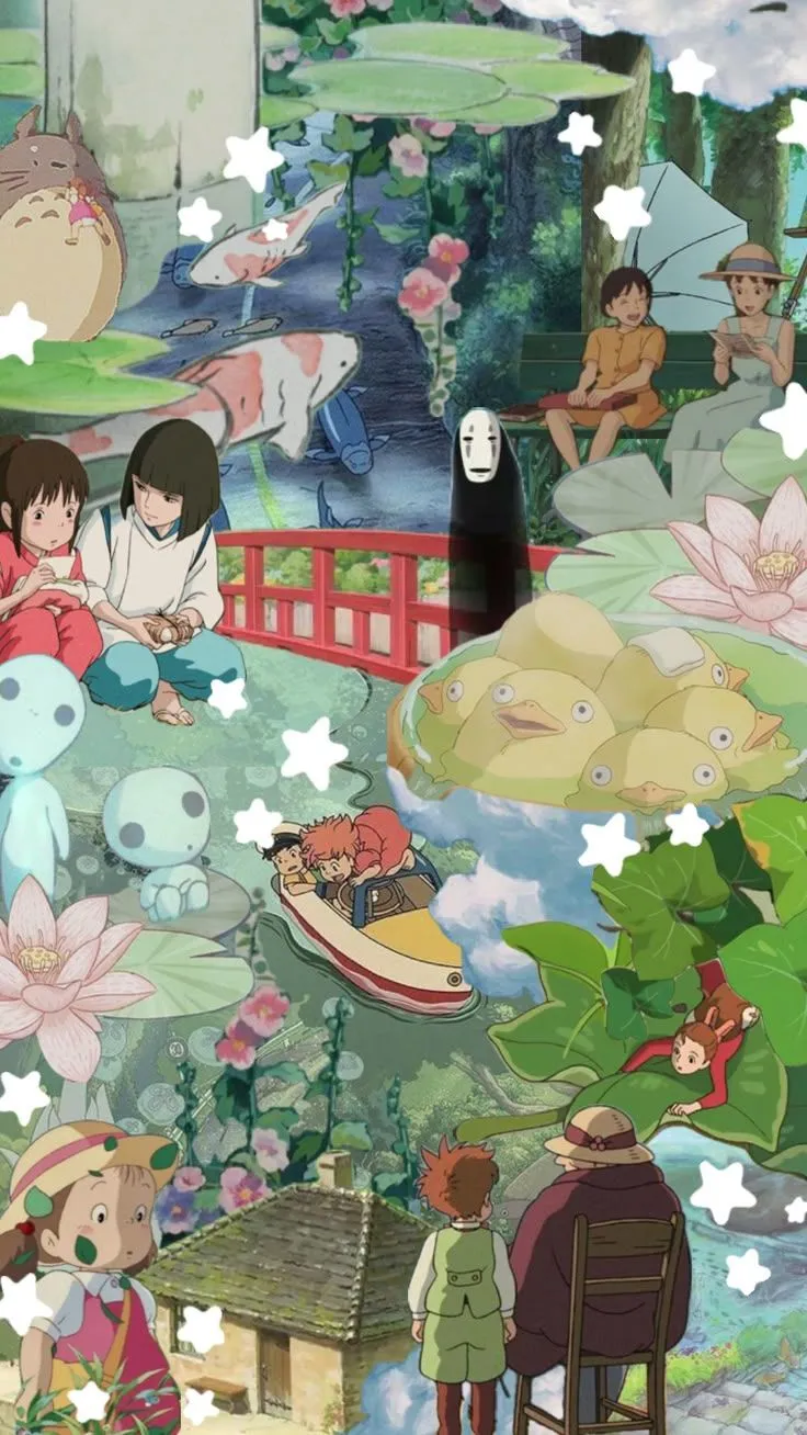 Studio ghibli poster, Studio ghibli background, Studio ghibli characters