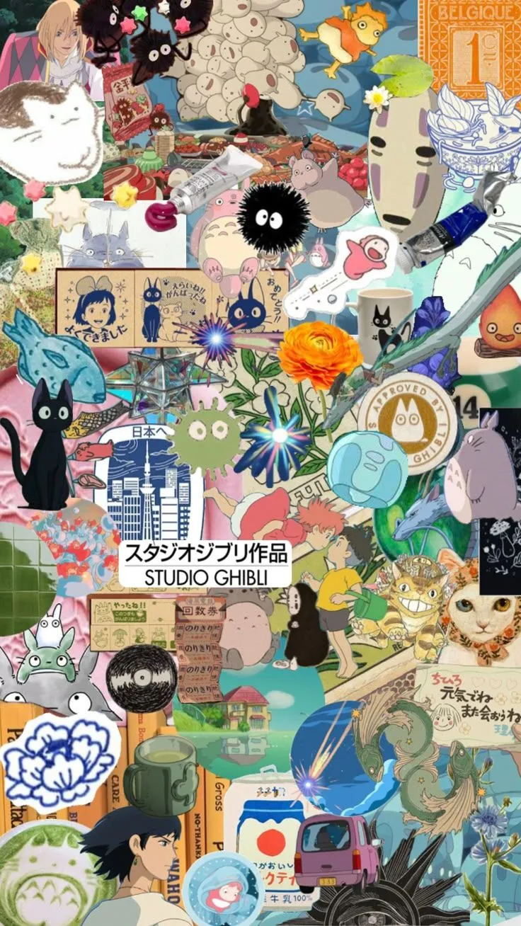 Studio ghibli background. Profile wallpaper, Studio ghibli characters, Ghibli stickers