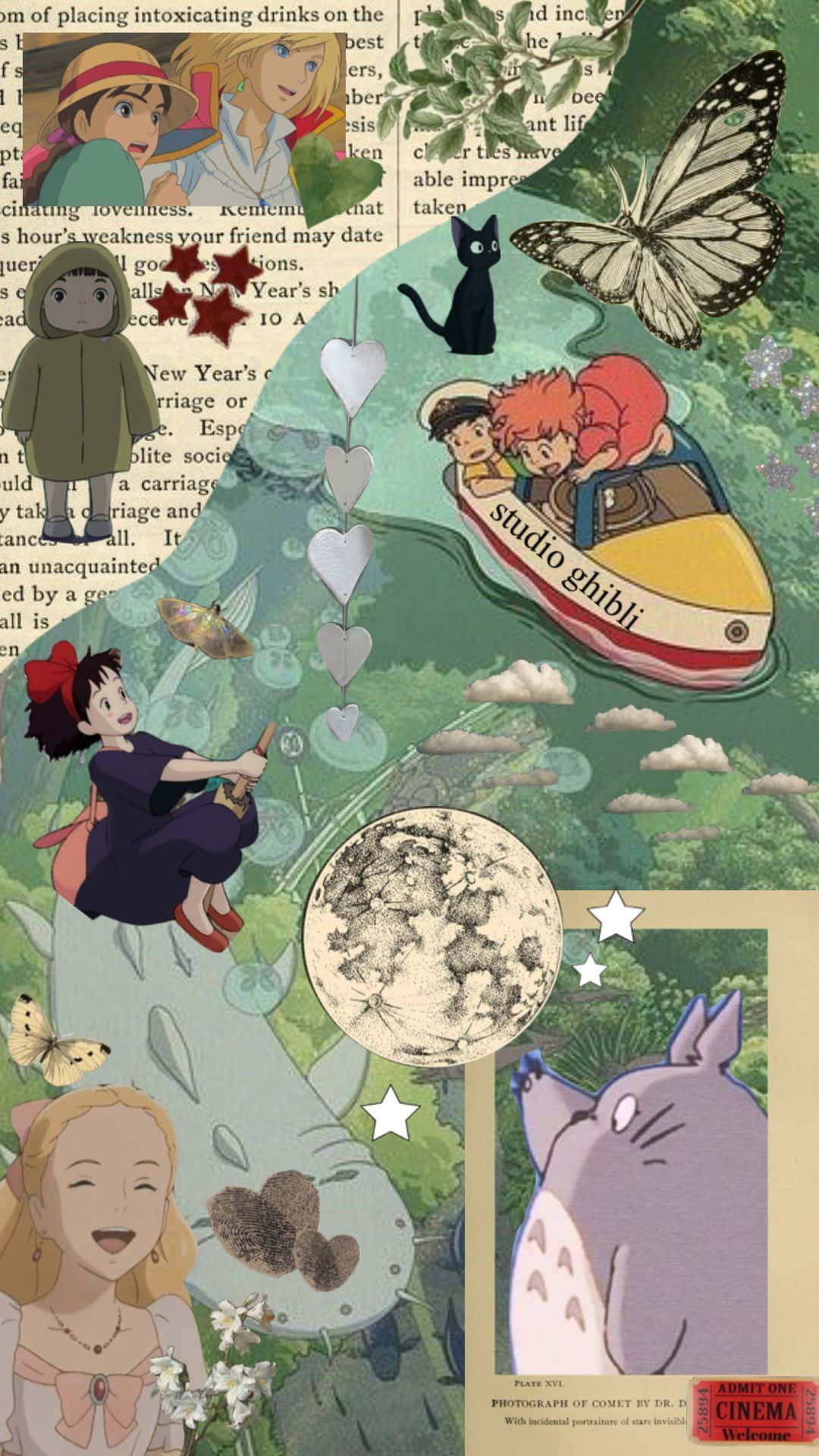 Download Studio Ghibli Collage Wallpaper