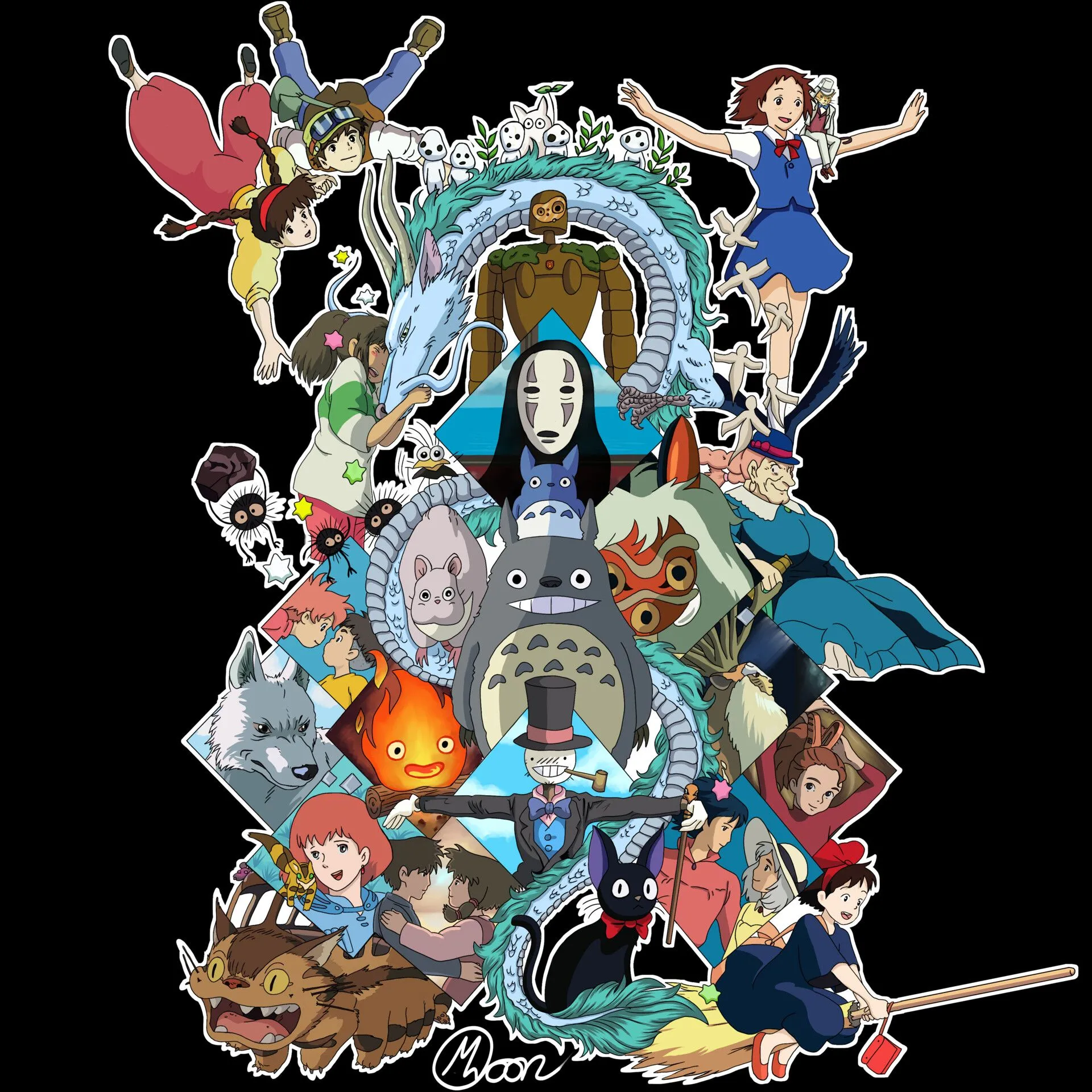 Ghibli Studio collage