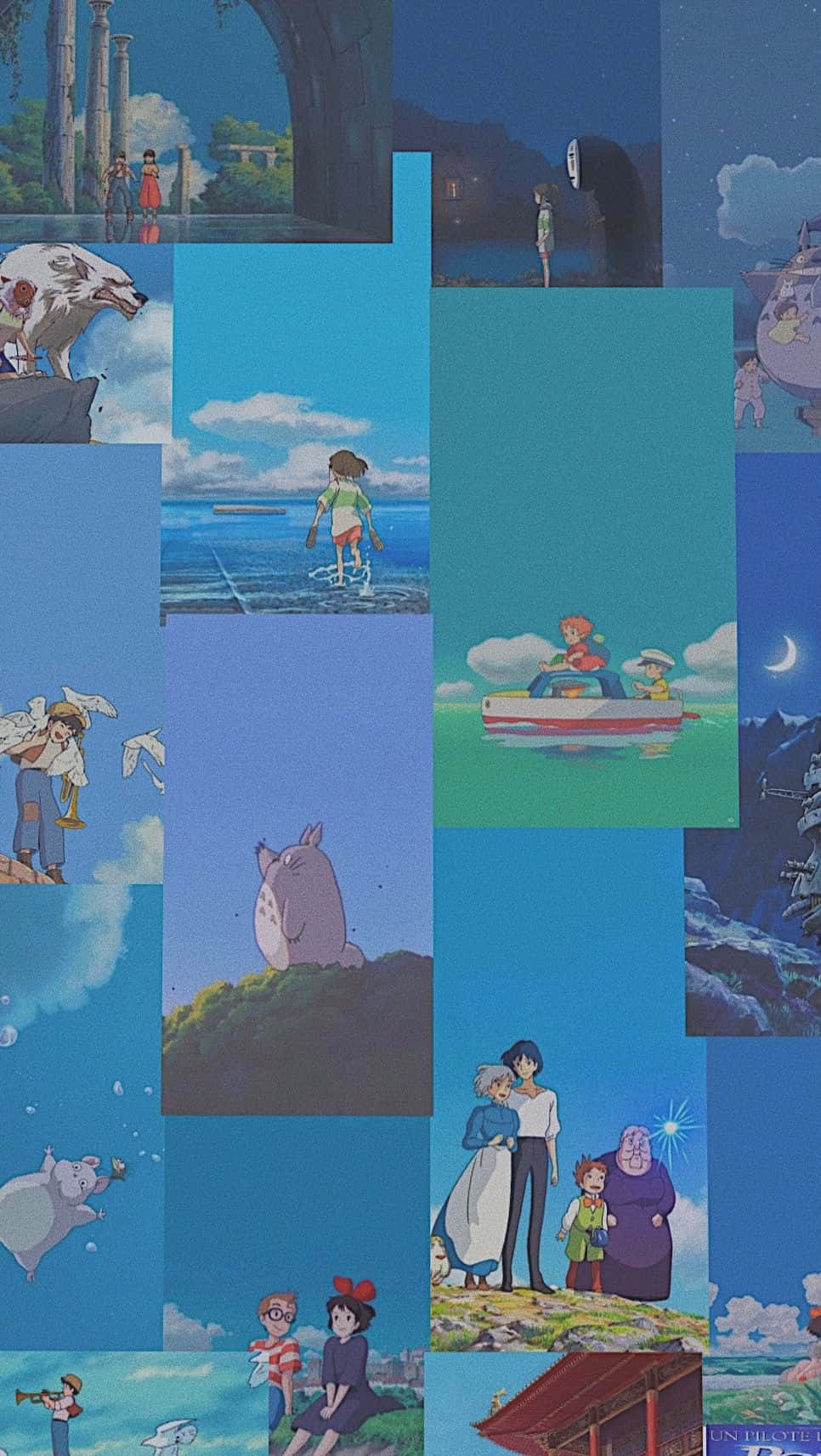 Download Studio Ghibli Collage Aesthetic Wallpaper