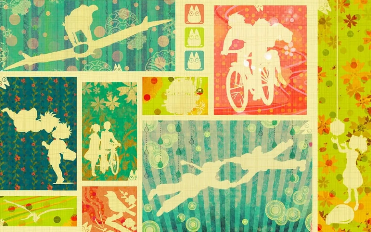 Assorted painting collage, Studio Ghibli, My Neighbor Totoro, Totoro, Howl's Moving Castle HD wallpaper