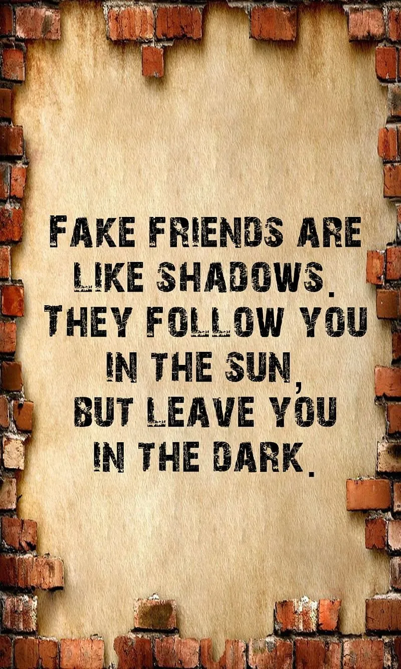 HD fake friends quotes wallpaper