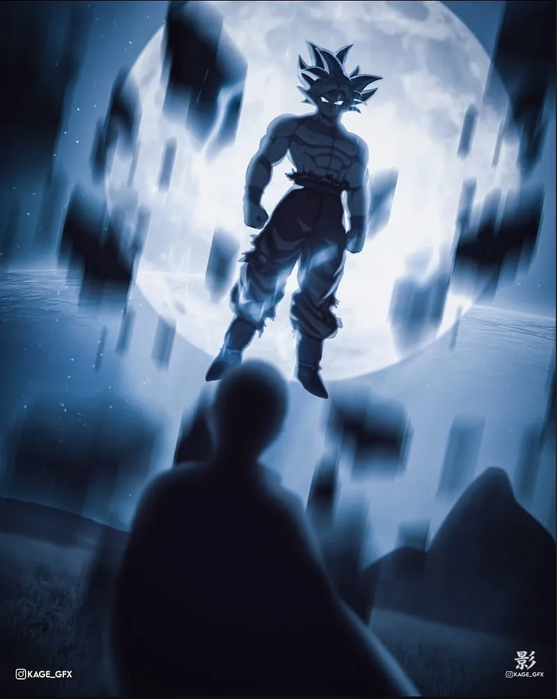 HD goku vs saitama wallpaper