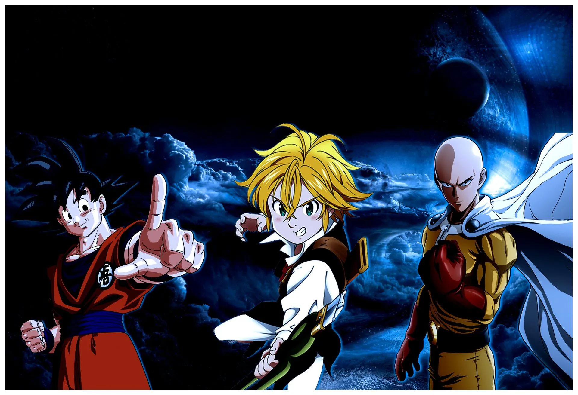 Download Goku Saitama (One Punch Man) One Punch Man Anime Crossover HD Wallpaper By Rustxgamerx2275