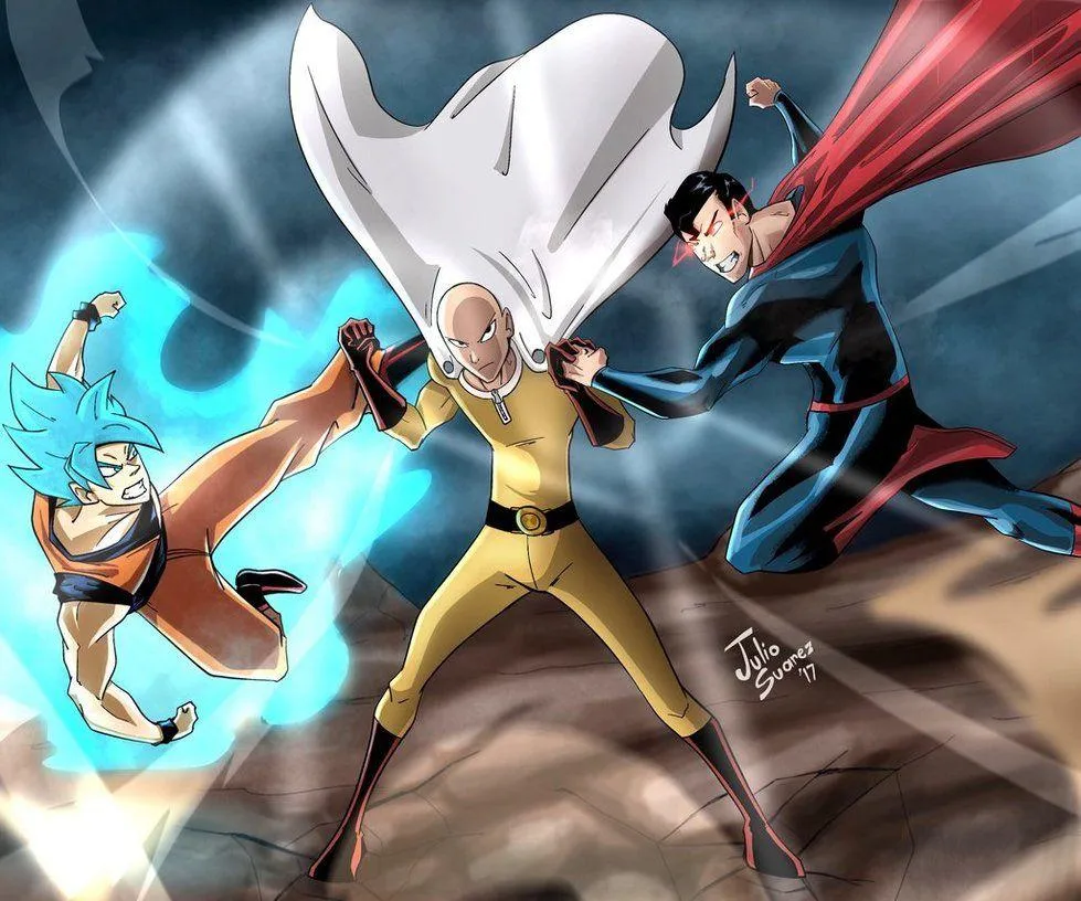 Saitama vs Goku Wallpaper