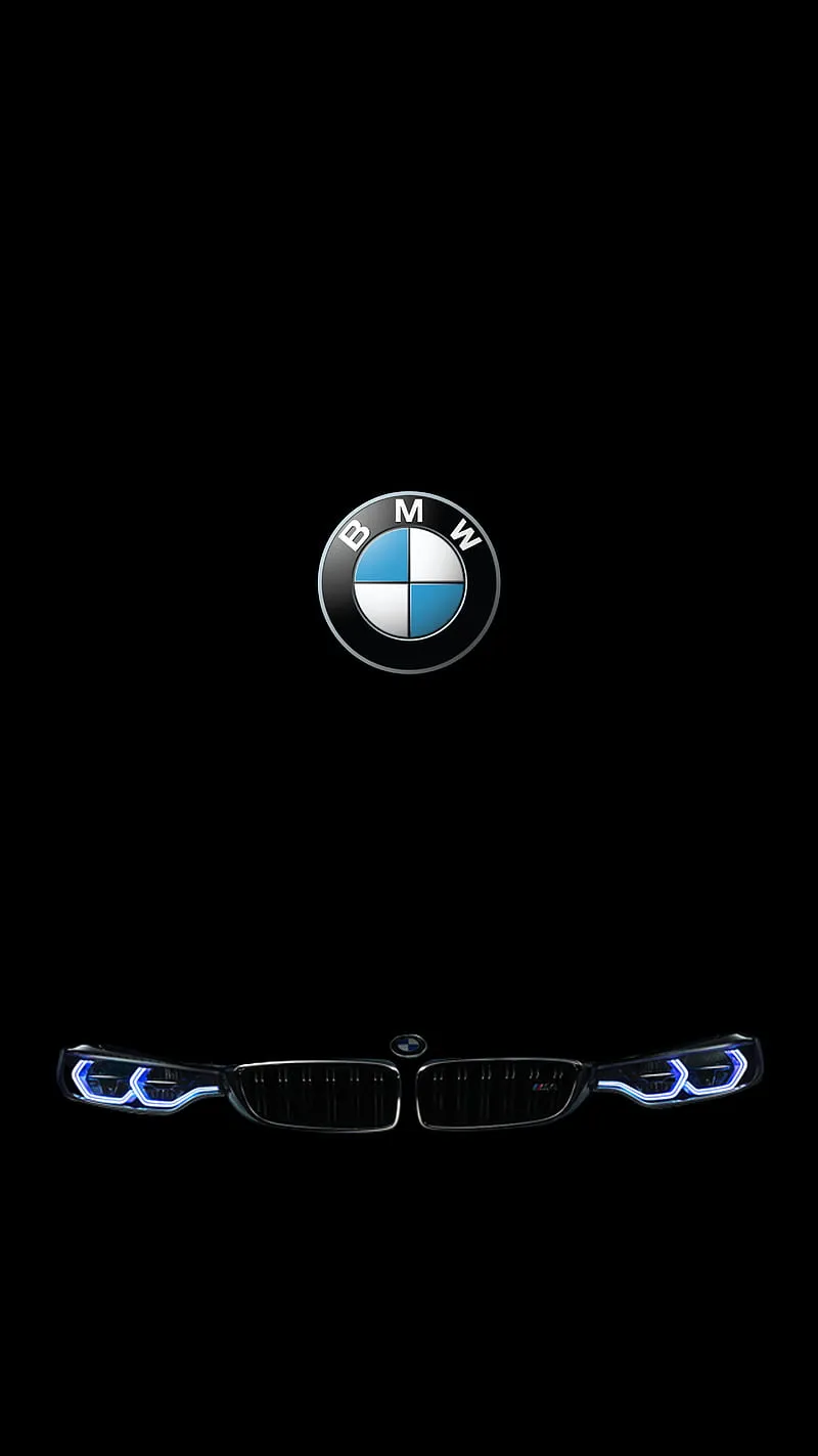HD bmw logo black wallpaper