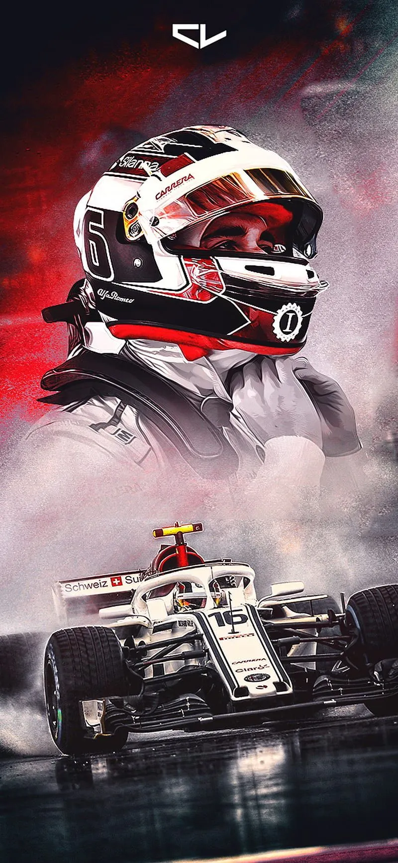 Charles Leclerc AR, alfa romeo, charles leclerc, f1, fia, formula 1, formula one, HD phone wallpaper