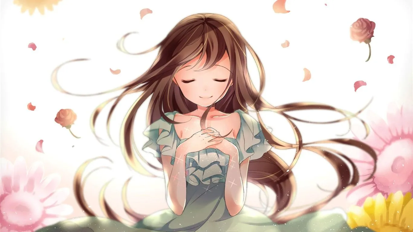Beautiful Anime Girl High Quality Wallpaper