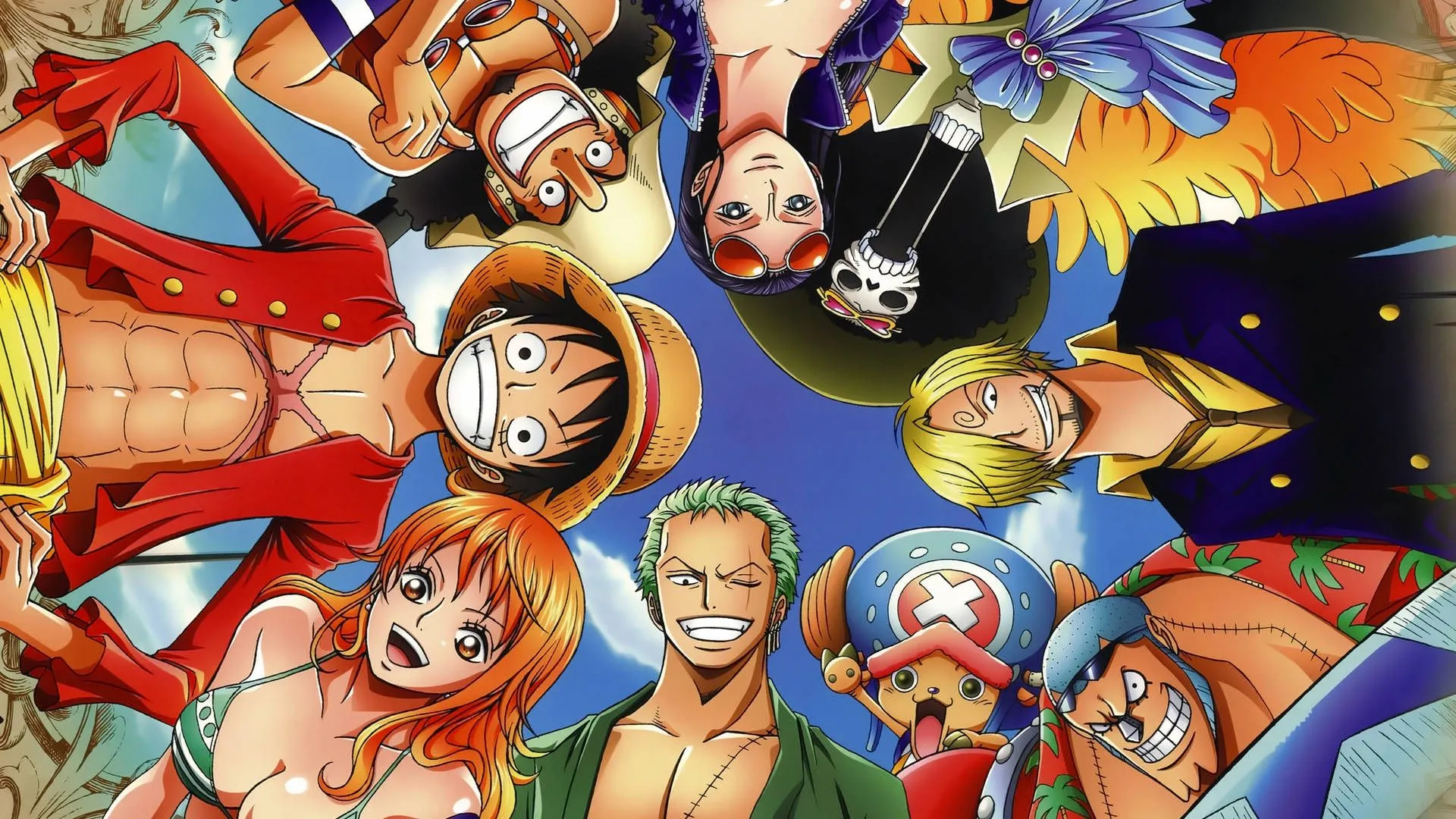 Download Straw Hats Group One Piece Desktop Wallpaper