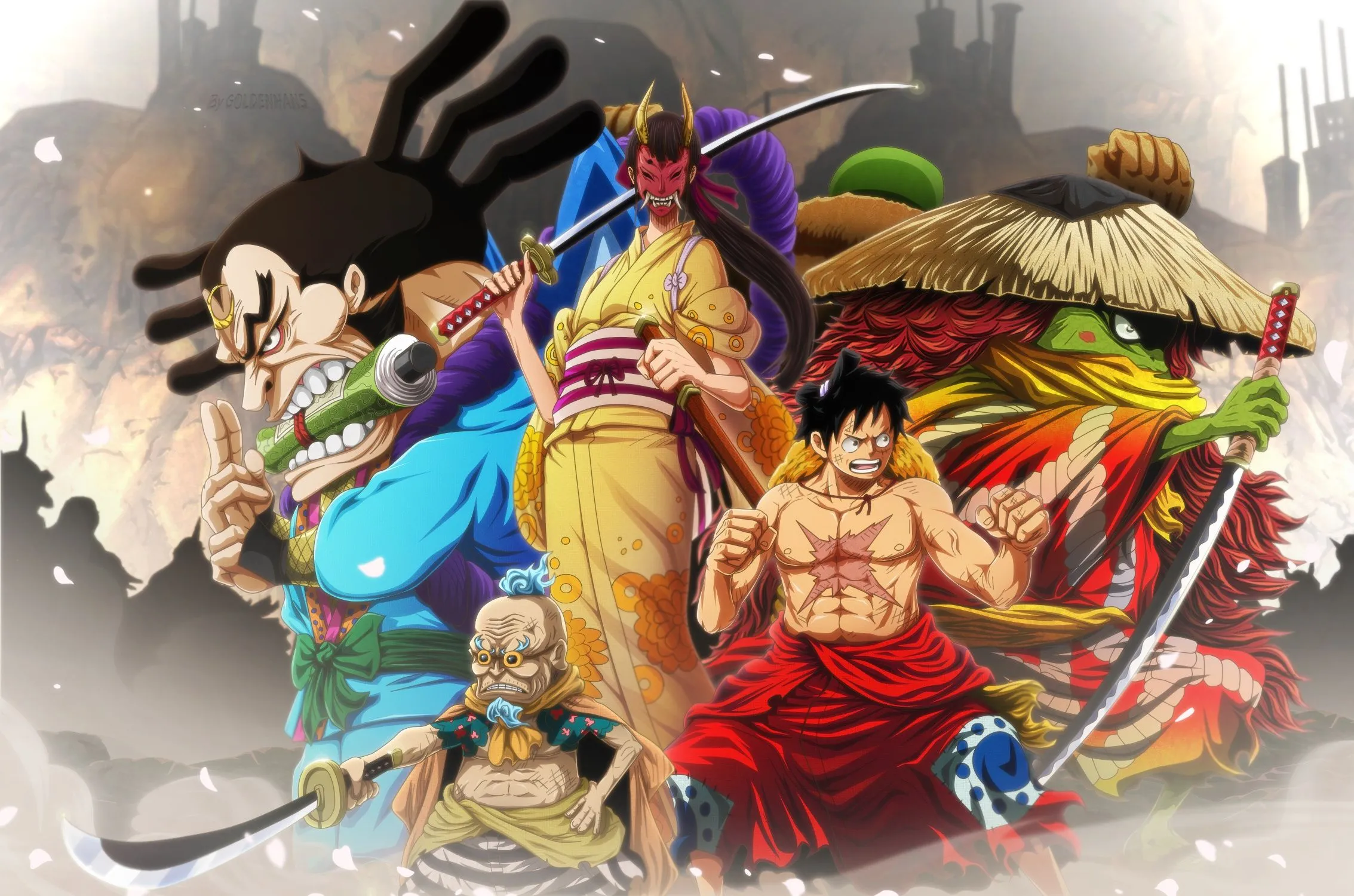 Wallpaper sword, game, One Piece, pirate, anime, ken, blade, fang for mobile and desktop, section сёнэн, resolution 2267x1500