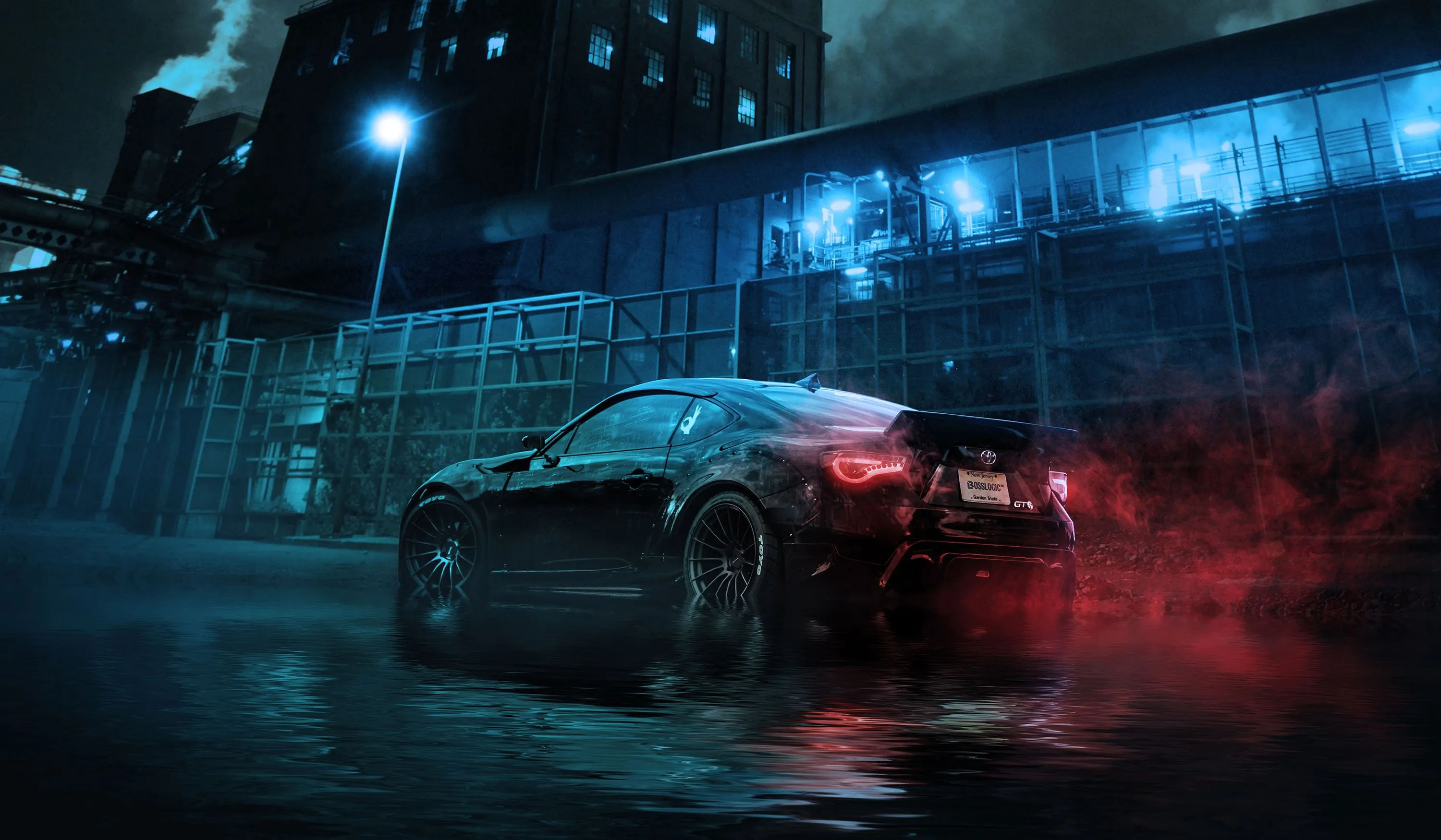 HD Toyota Night Drive: Urban Streets in Motion