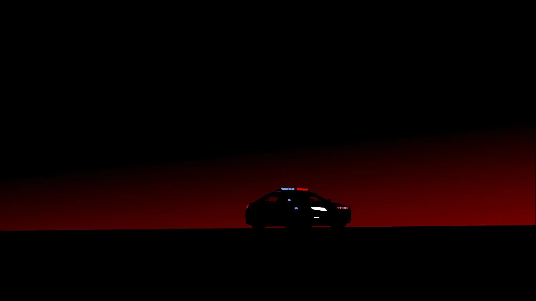 Download wallpaper 2048x1152 car, art, outlines, minimalism, night ultrawide monitor HD background