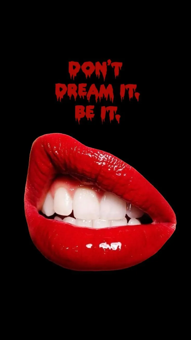 ROCKY HORROR PICTURE SHOW WALLPAPER #wallpaper #vintage #rockyhorrorpicturehow #redlips