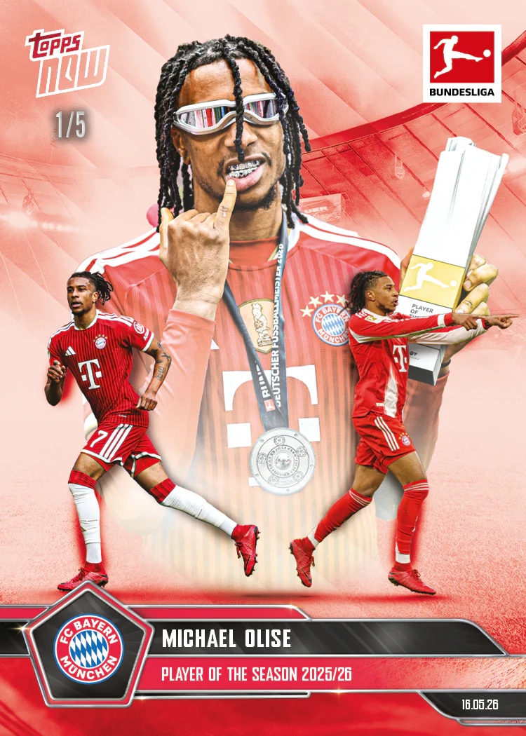Michael Olise 26 Bundesliga Topps NOW® 196: 5278