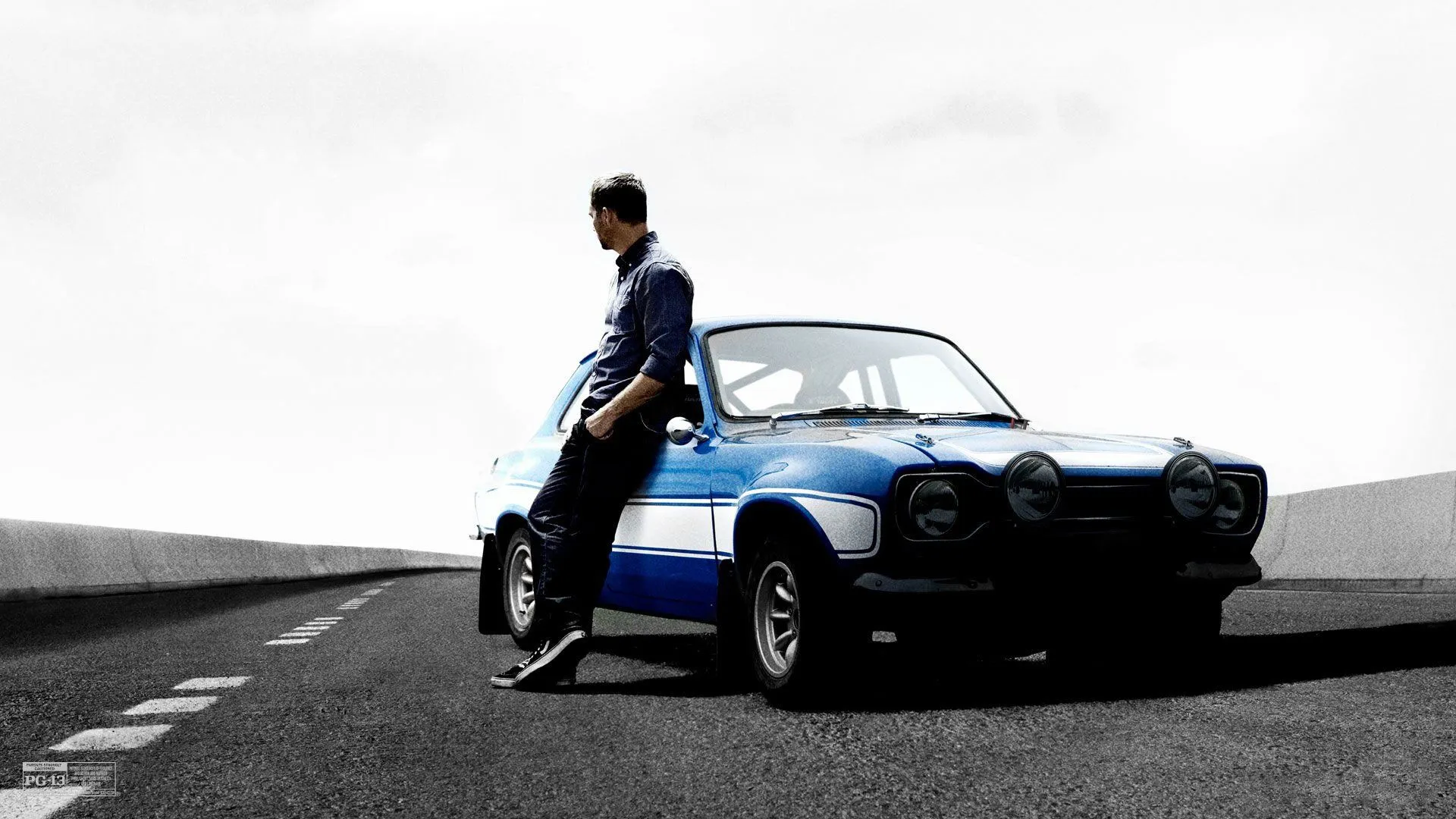 Fast & Furious 6 HD Wallpaper: Brian O'Conner with Classic Blue Carx1080