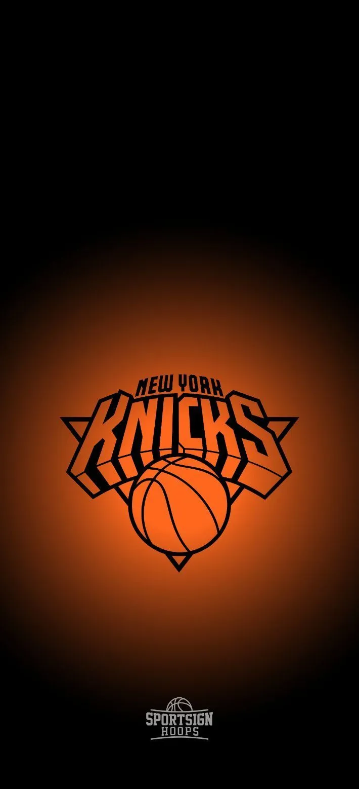 The Ultimate New York Knicks Black Glow Phone Wallpaper Collection