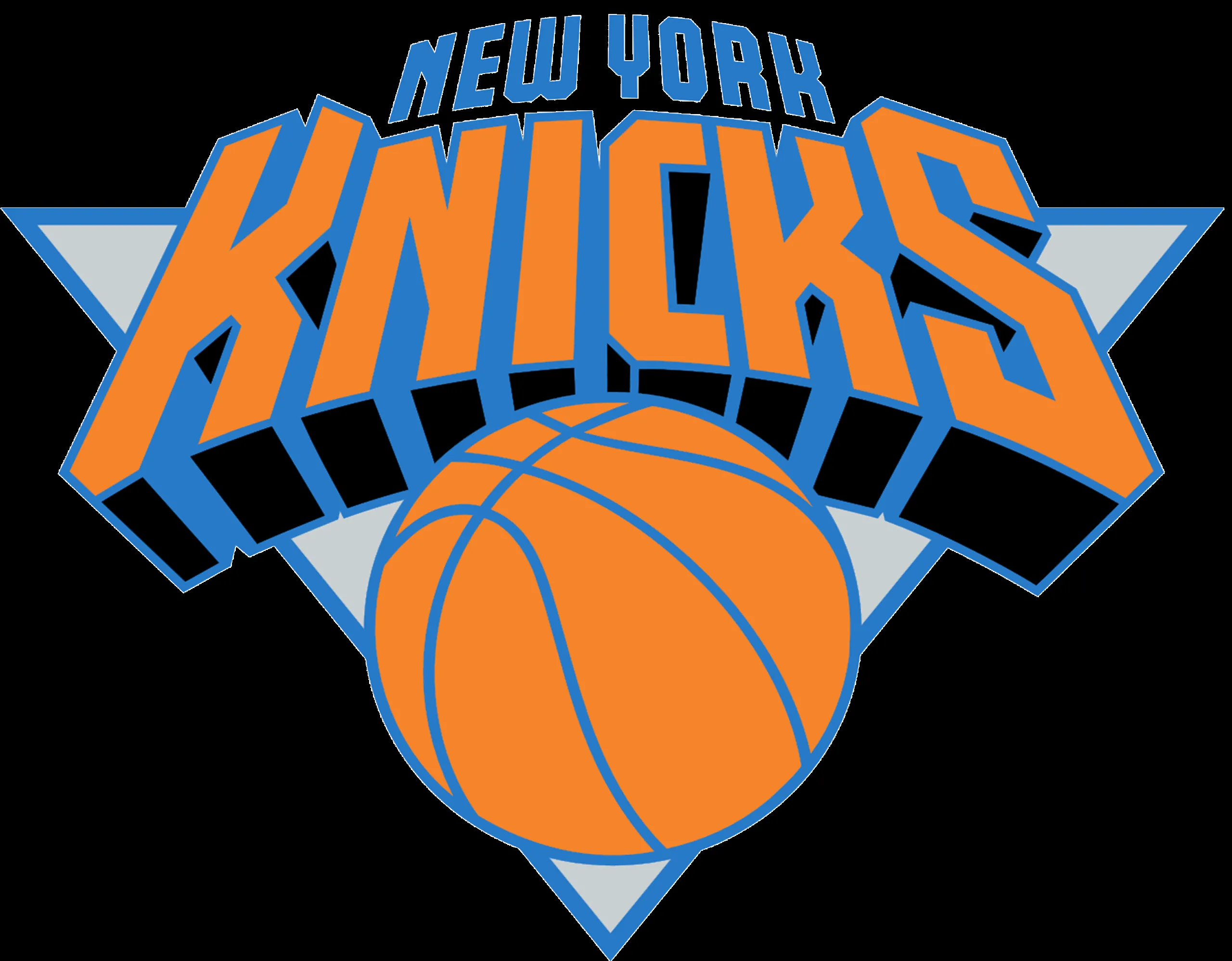 NEW YORK KNICKS Basketball Nba logo wallpaper over white Wallpaper HD / Desktop and Mobile Background