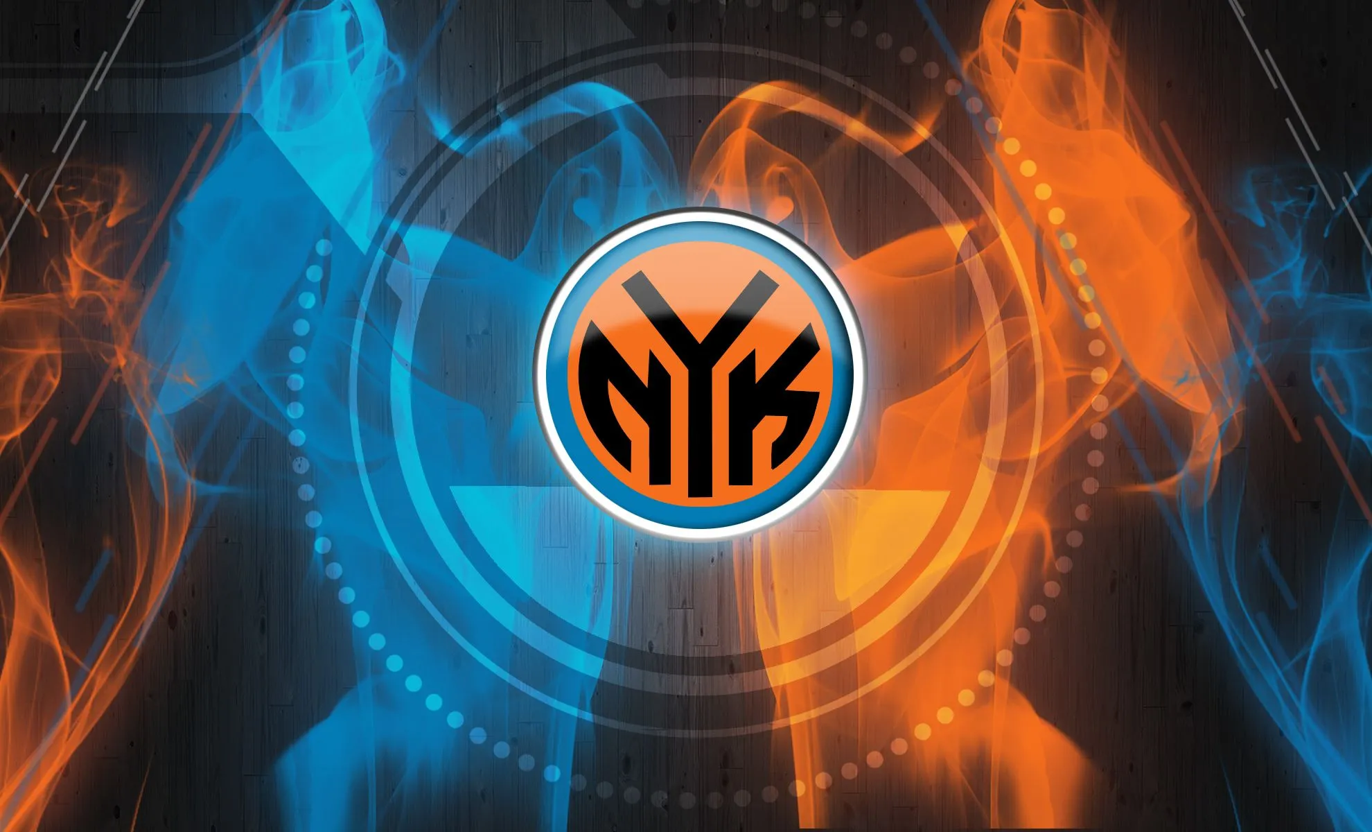 NEW YORK KNICKS Basketball Nba G4 mix abstract colors Wallpaper HD / Desktop and Mobile Background