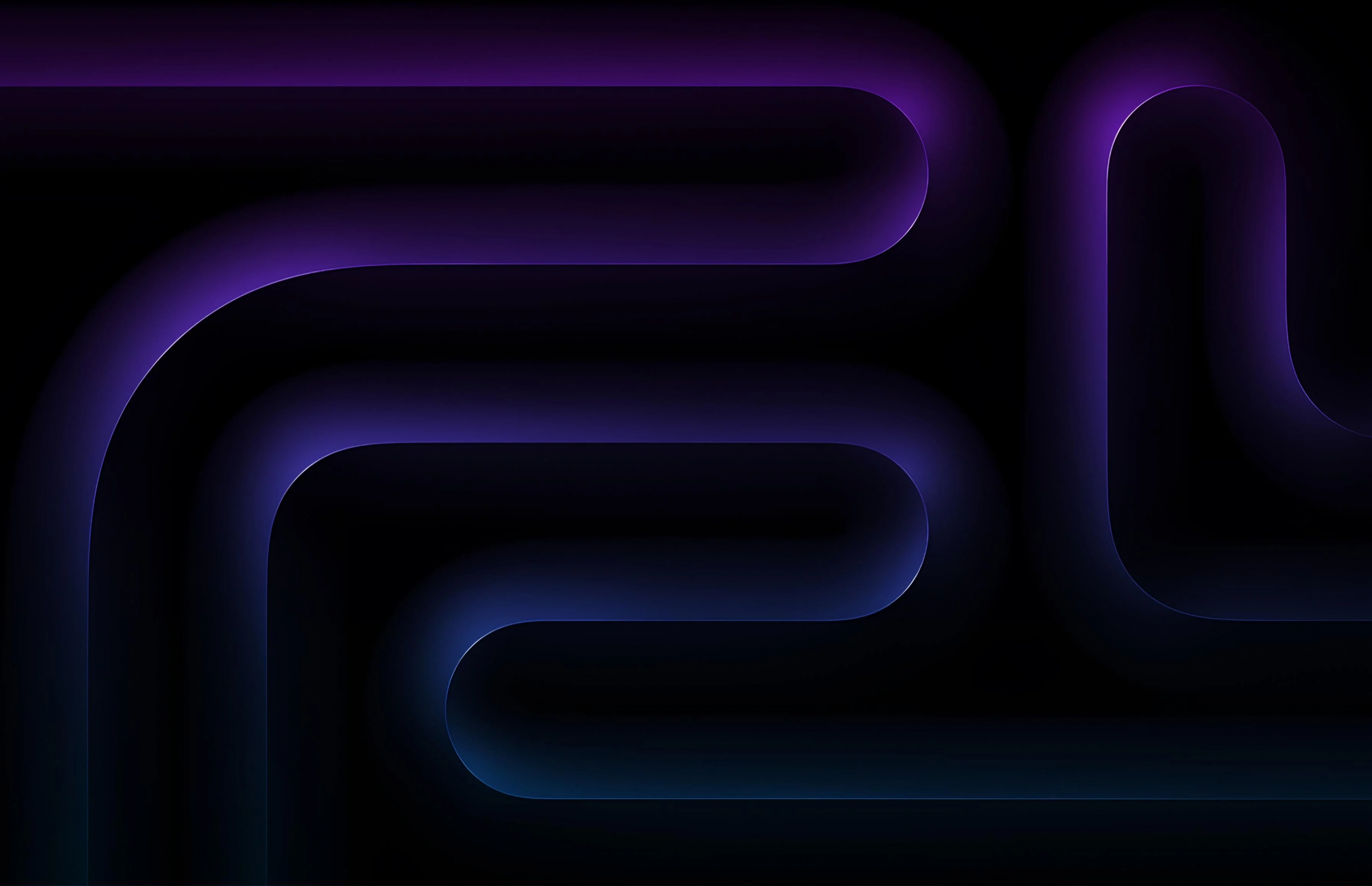 Official Blue Apple M5 MacBook Pro Mac or PC Wallpaper