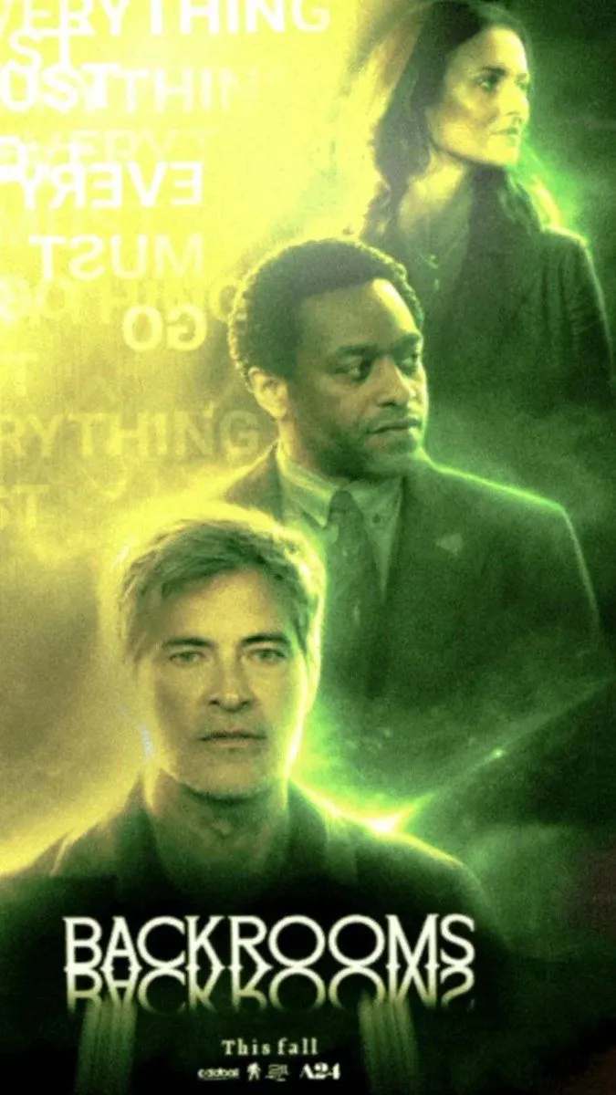 A possible poster for the upcoming Backrooms movie has appeared on Reddit. The user claims to work at a cinema where a recent delivery of posters and promotional items incuded a movie