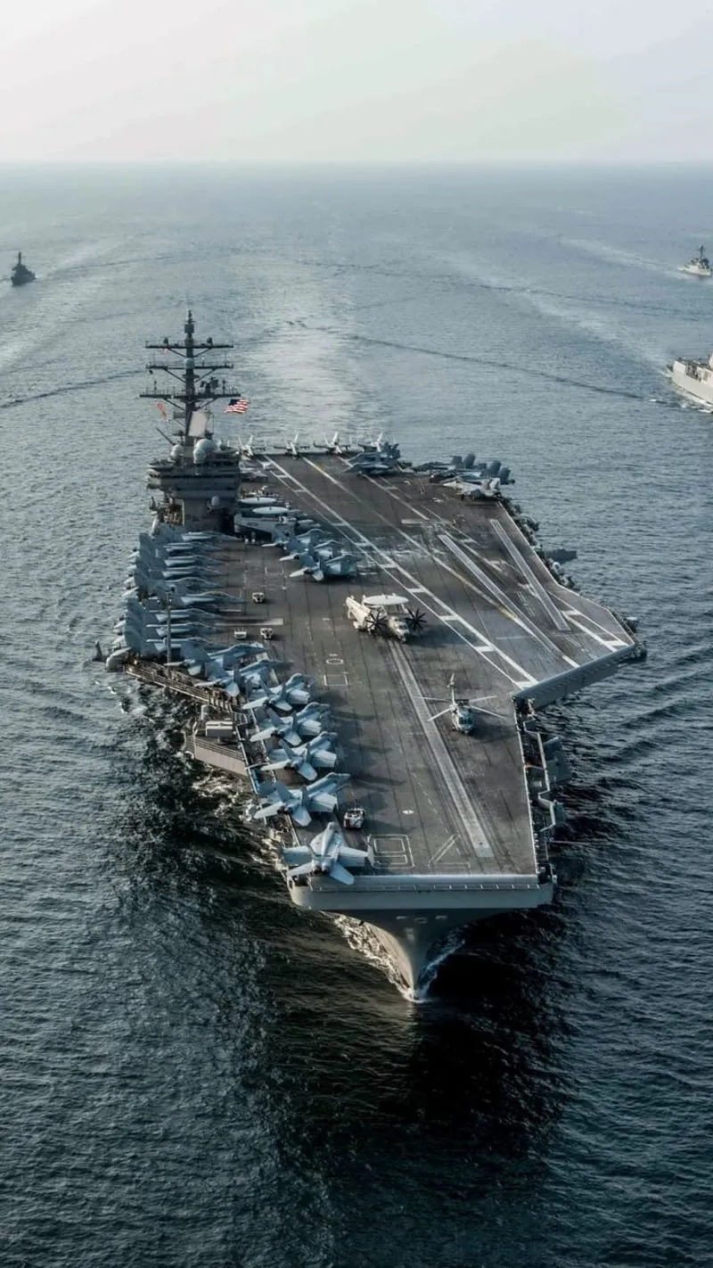 USS Carrier, aircraft, battleship, military, navy, ship, ships, usa, guerra, HD phone wallpaper