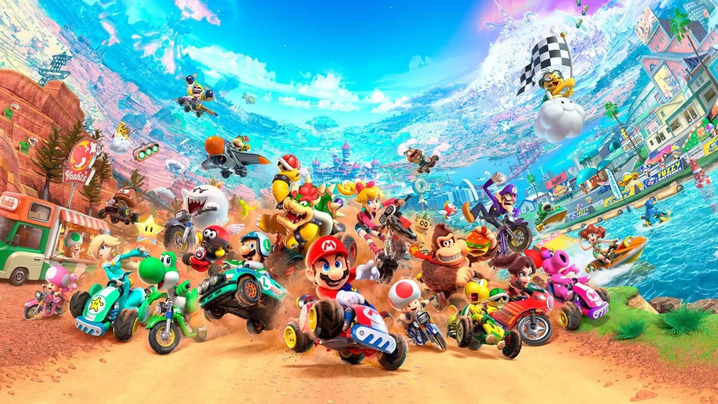 Things We Learned From The Mario Kart World Direct