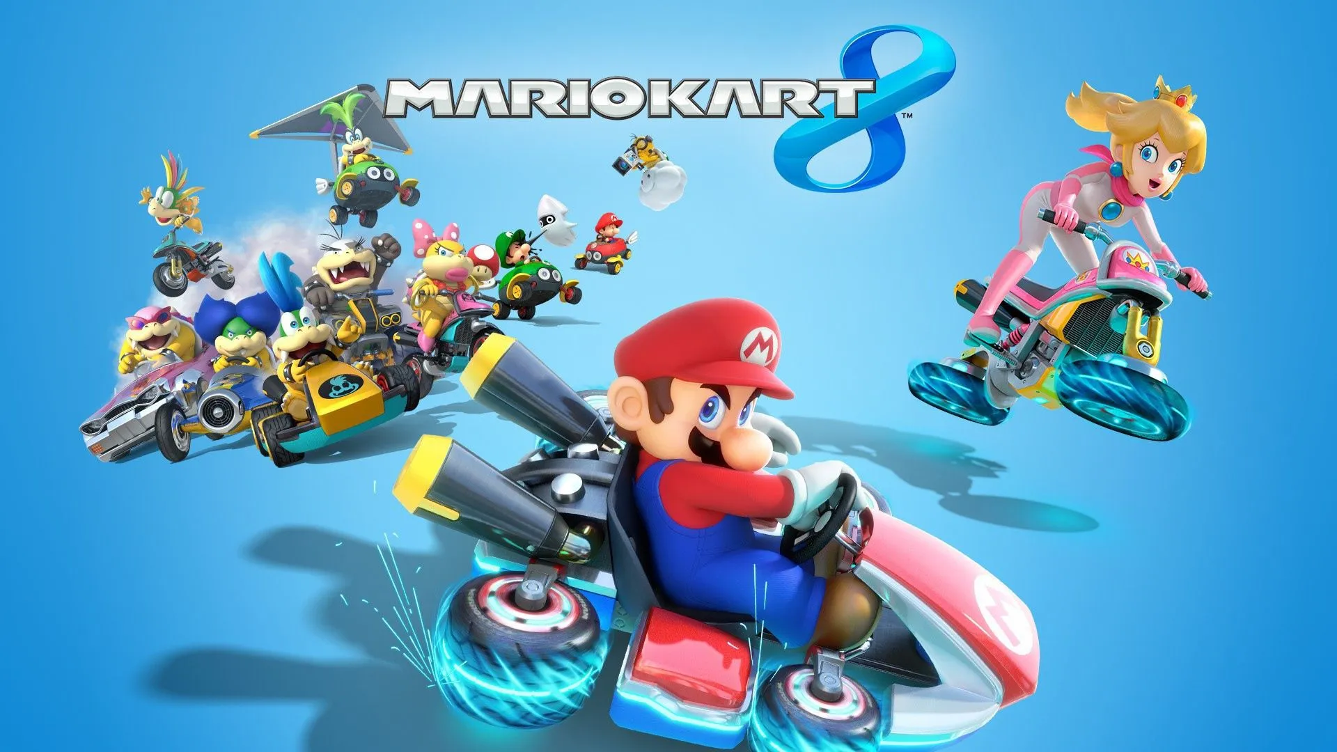 The poster of the game Mario Kart 8 Desktop wallpaper 1920x1080