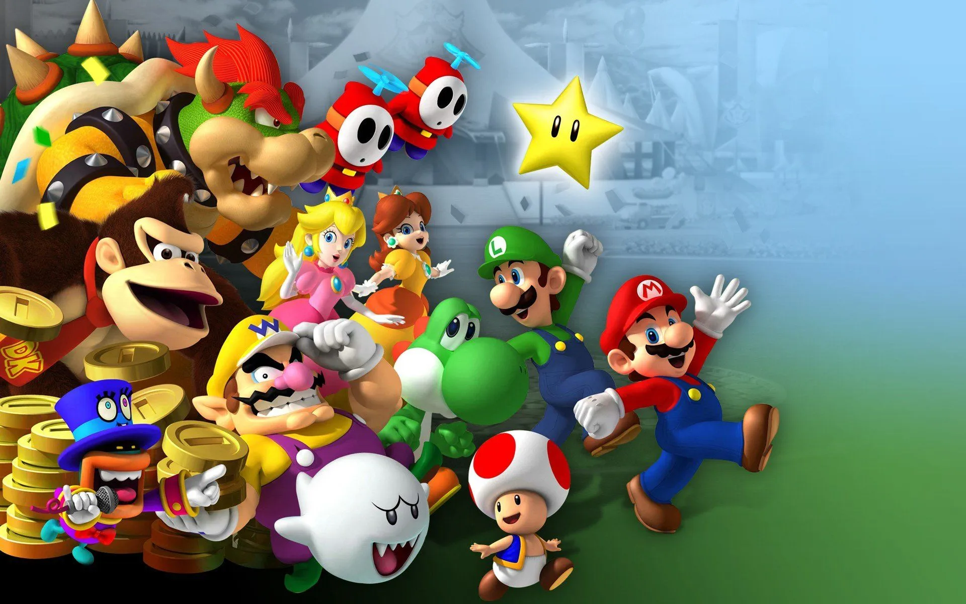 mario, Kart, Nintendo, Go kart, Race, Racing, Family Wallpaper HD / Desktop and Mobile Background