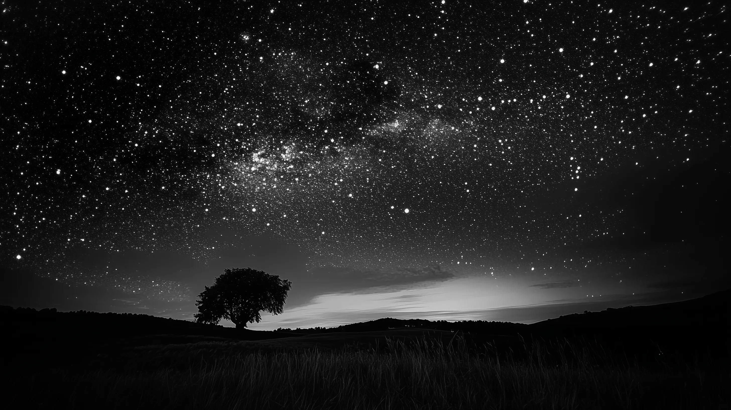 HD Wallpaper: Dark Black Starry Sky
