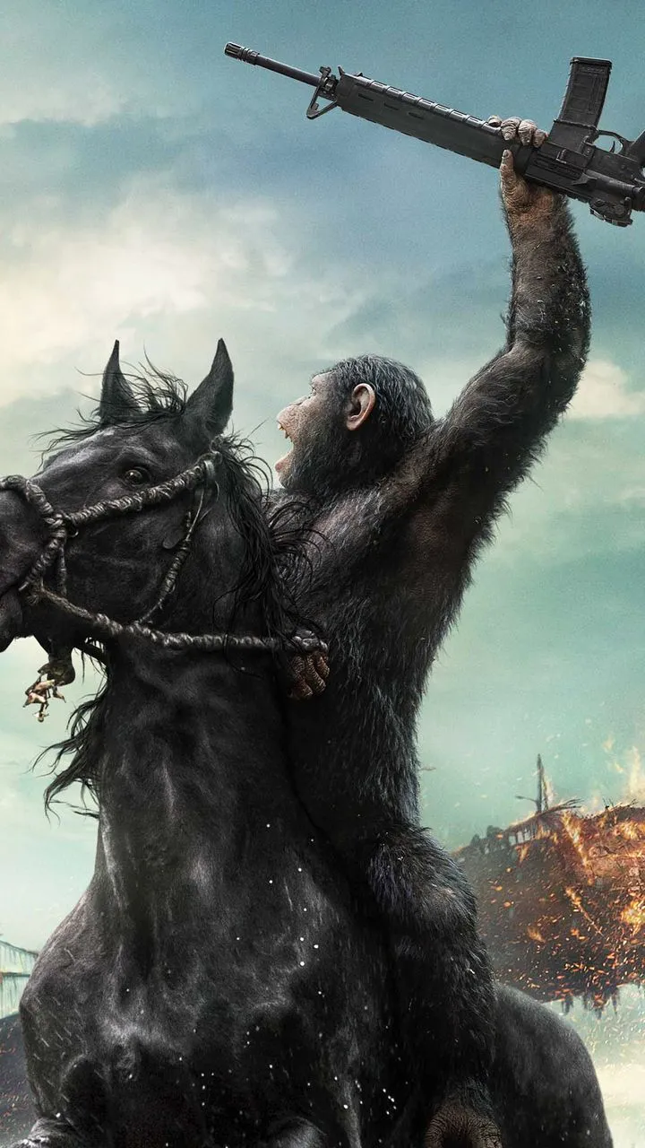 Download Dawn of the Planet of the Apes Movie, Dawn, Planet, Apes, Movie Wallpaper in 720x1280 Resolution