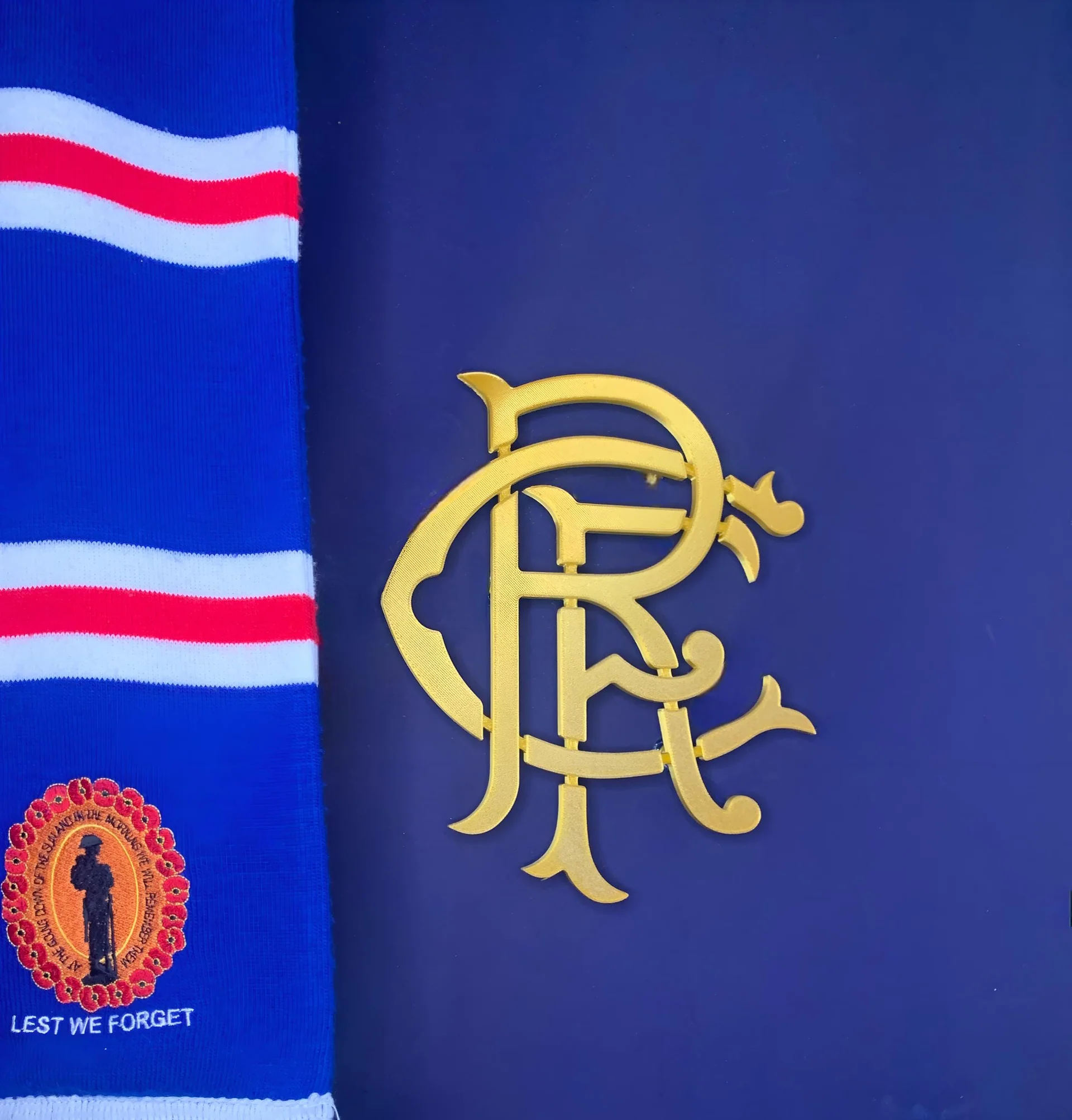RFC Gold Crest 3D Printed Rangers Wall Art