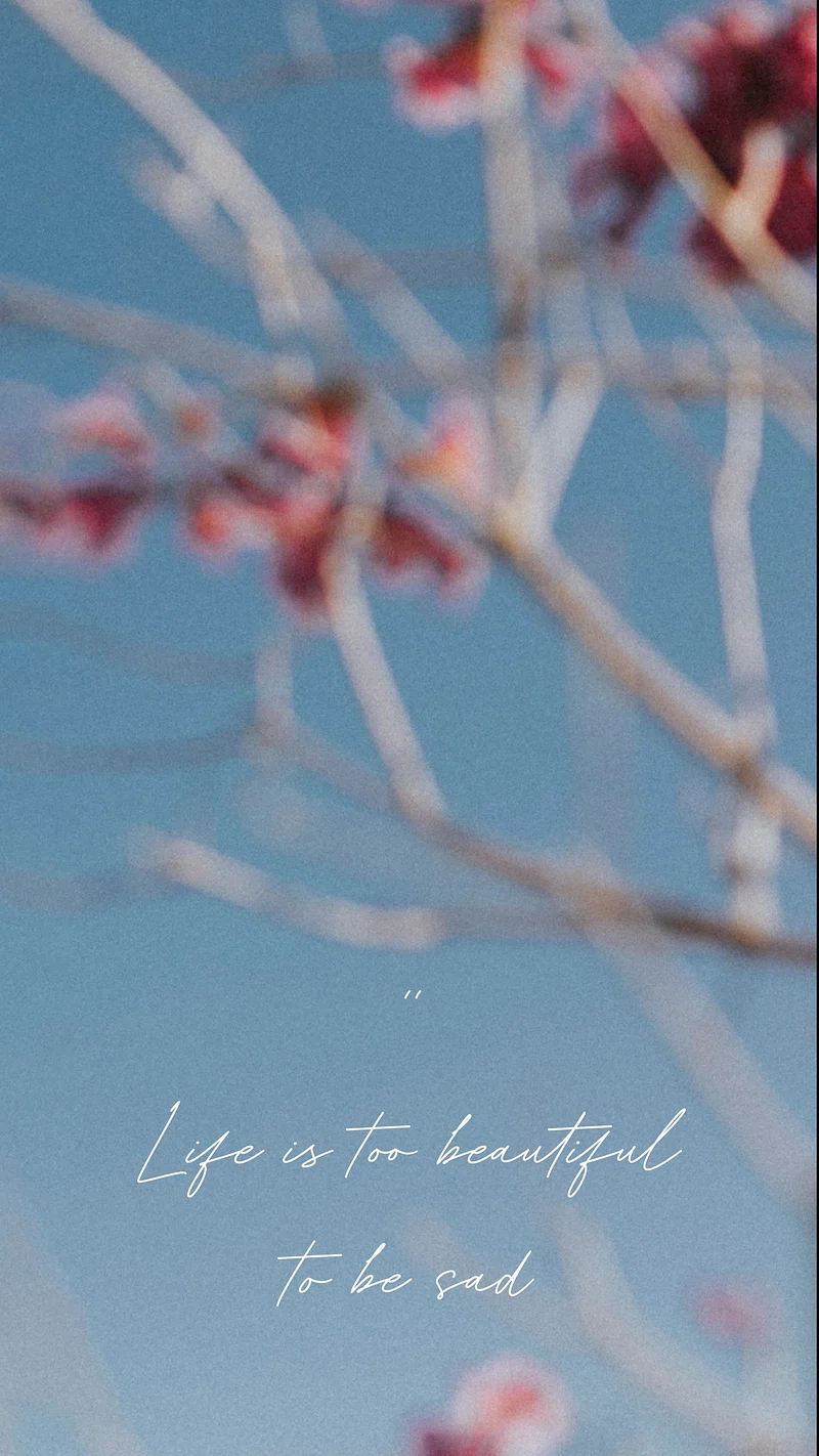 Minimal life quote iPhone wallpaper