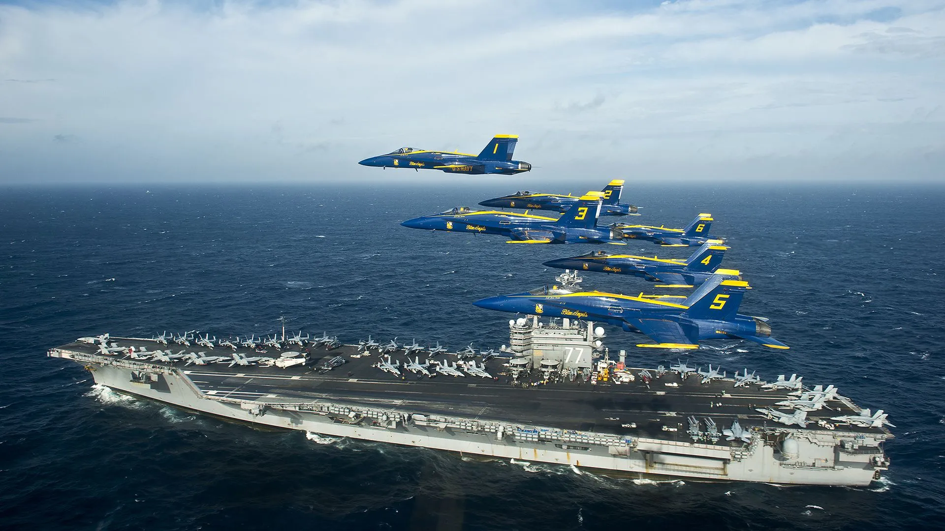 blue, Angels, Jet, Aircraft, Carrier, Ocean, Military Wallpaper HD / Desktop and Mobile Background