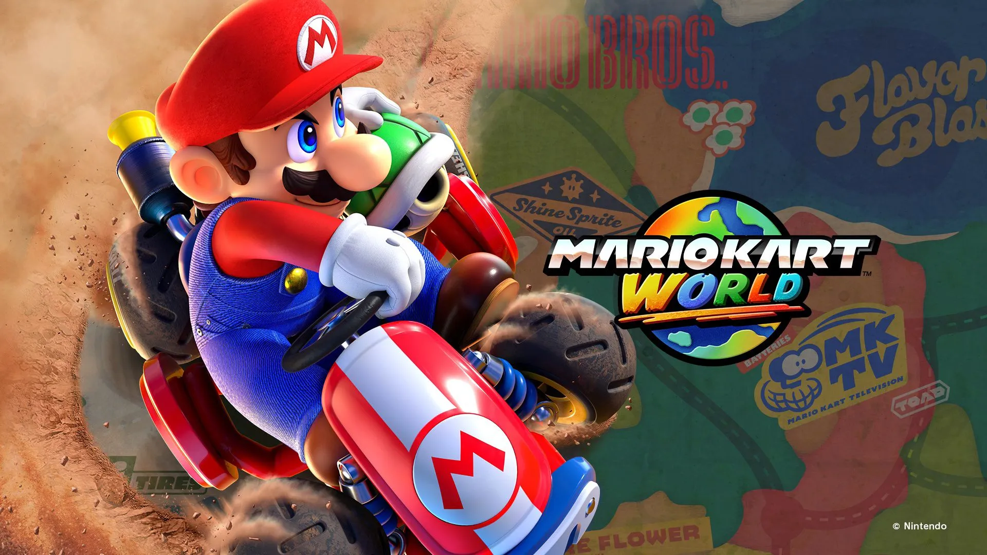 Mario Kart World: Stunning 4K Ultra HD Racing Adventure Wallpaperx2160